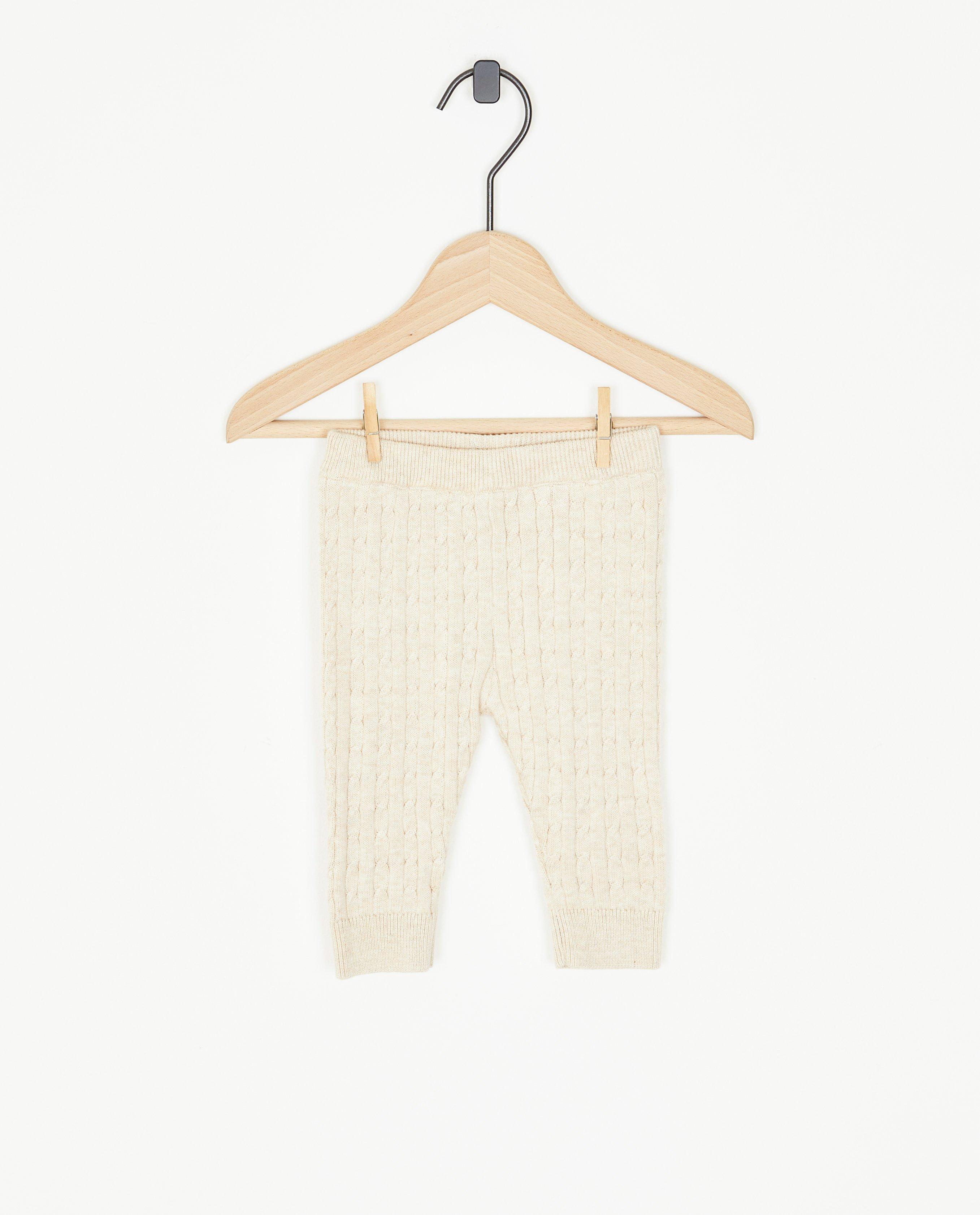 Pantalon en tricot à motif torsadé - null - Newborn 50-68