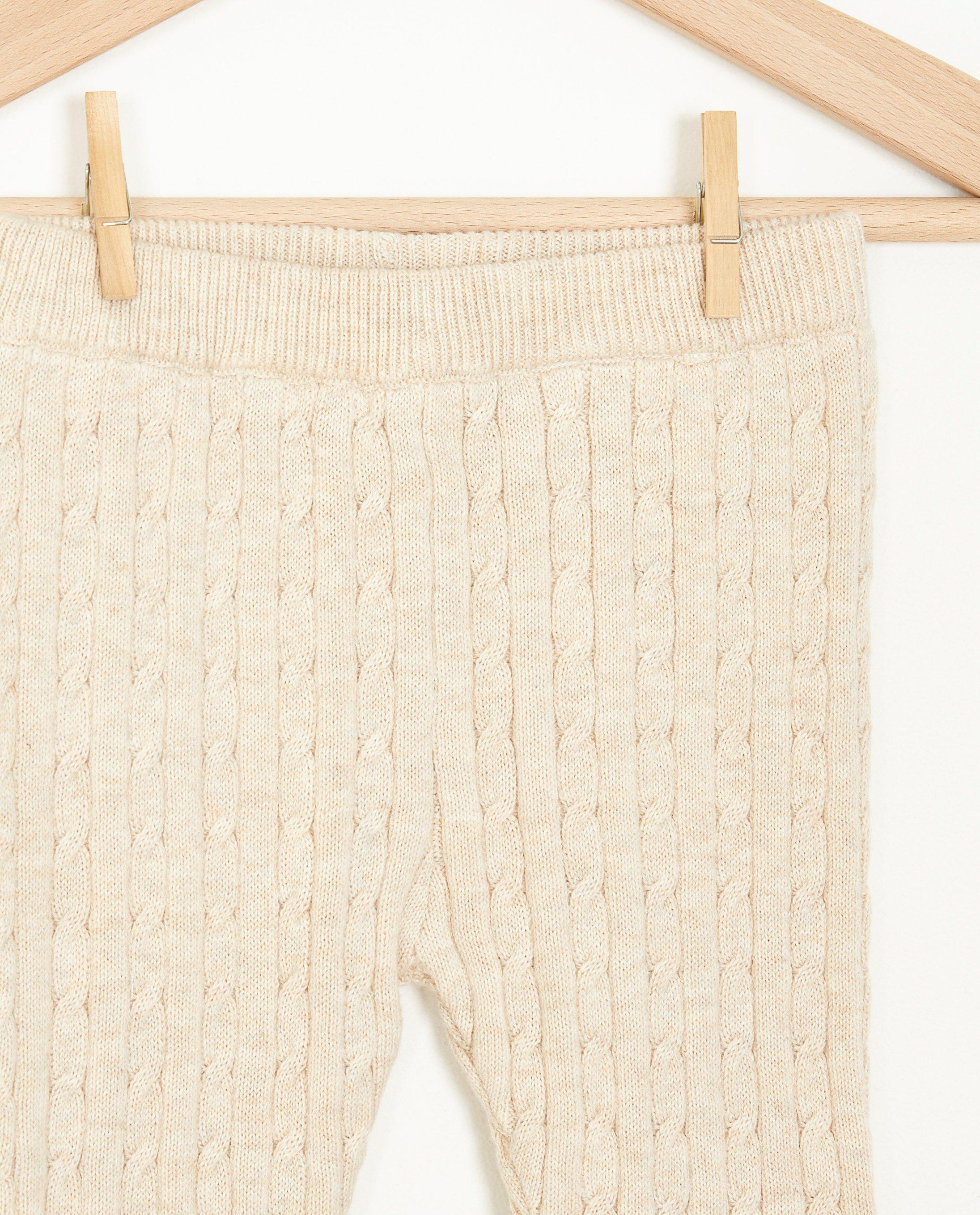Pantalons - Pantalon en tricot à motif torsadé