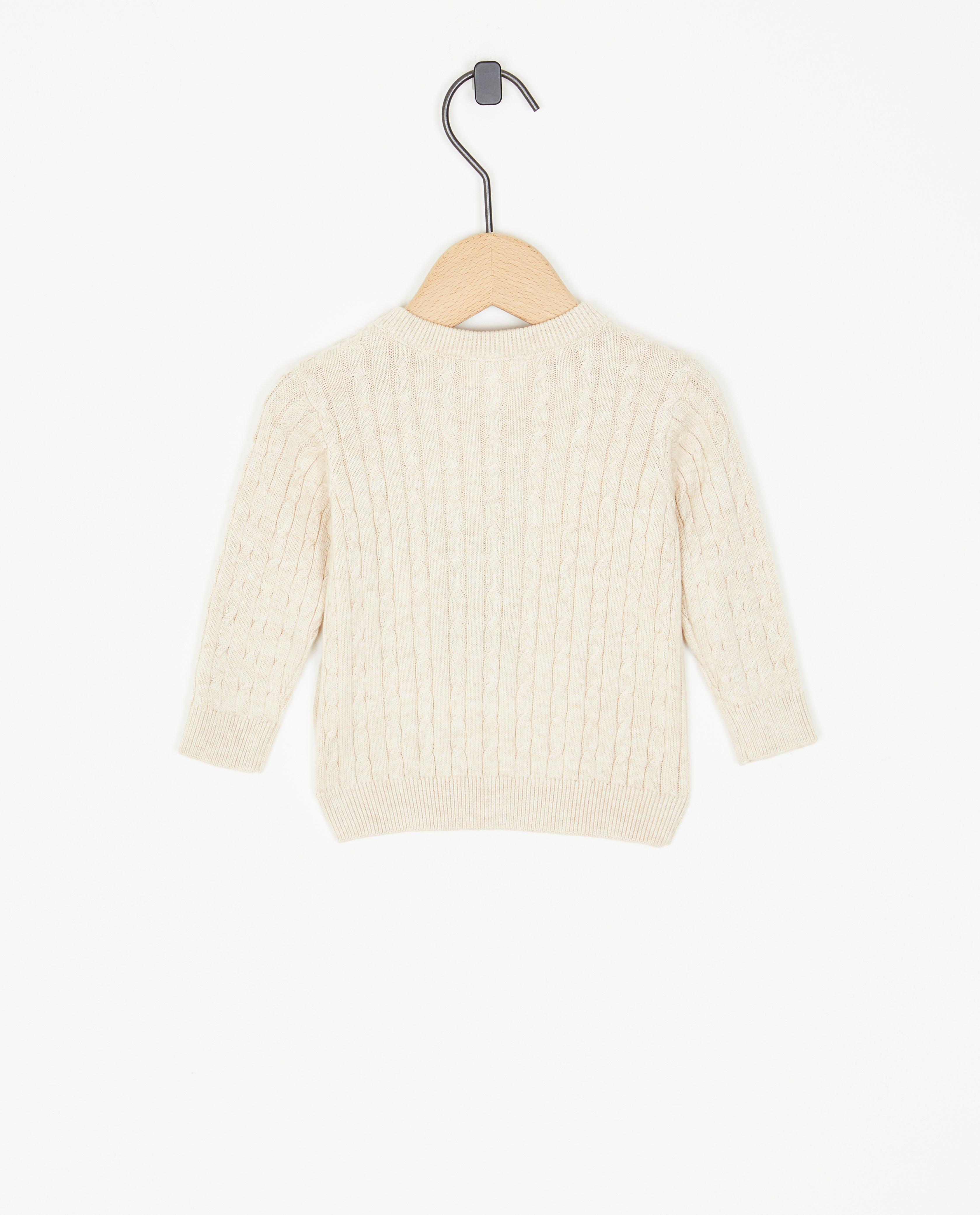 Pulls - Pull beige à torsades