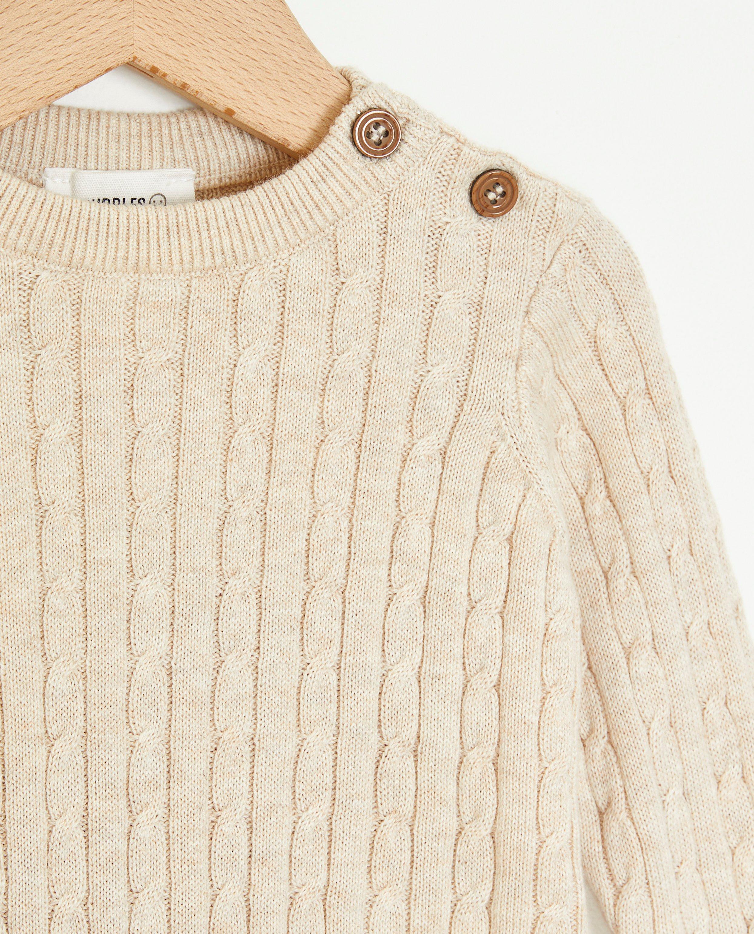 Pulls - Pull beige à torsades