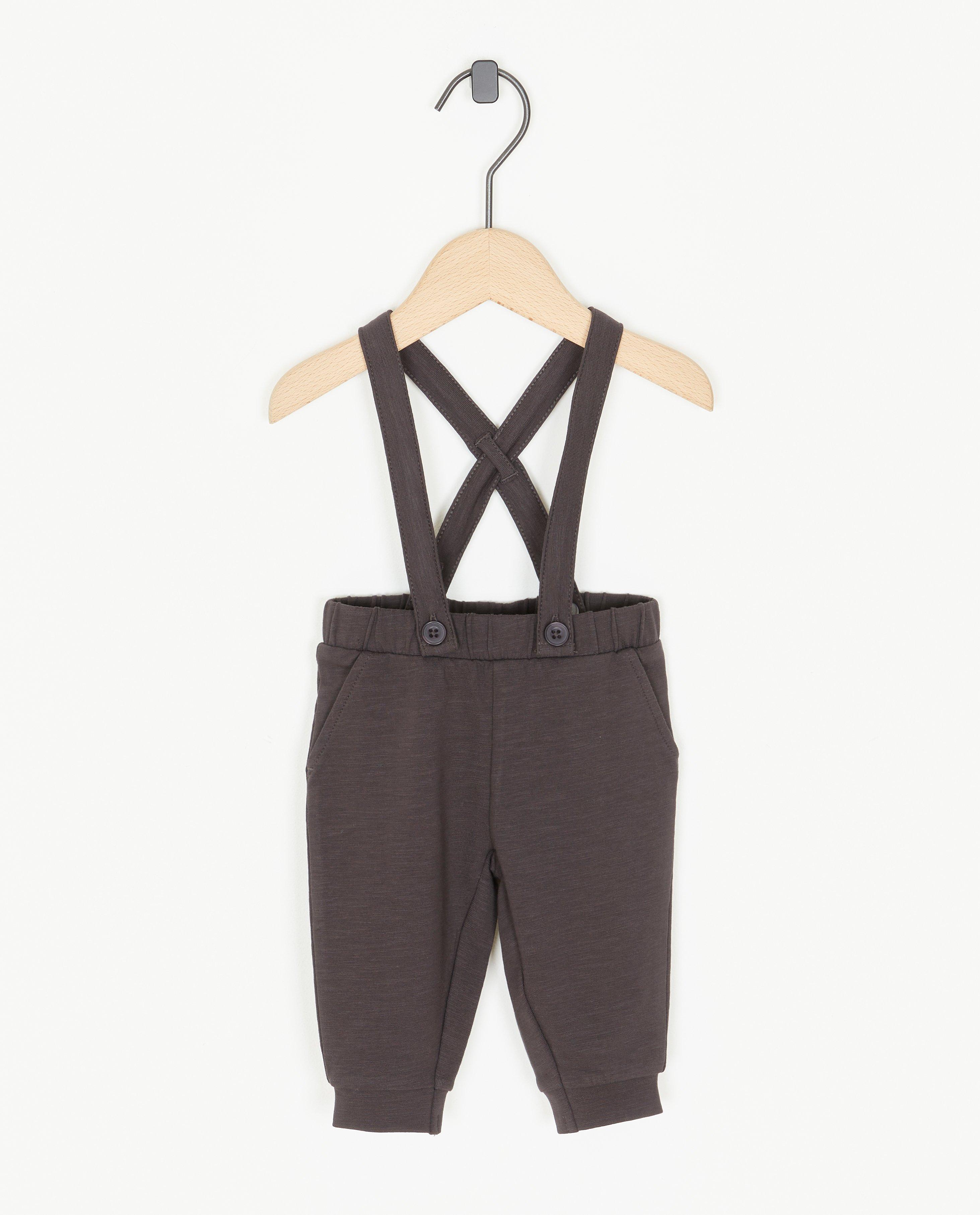 Broek met afneembare bretellen - null - Newborn 50-68