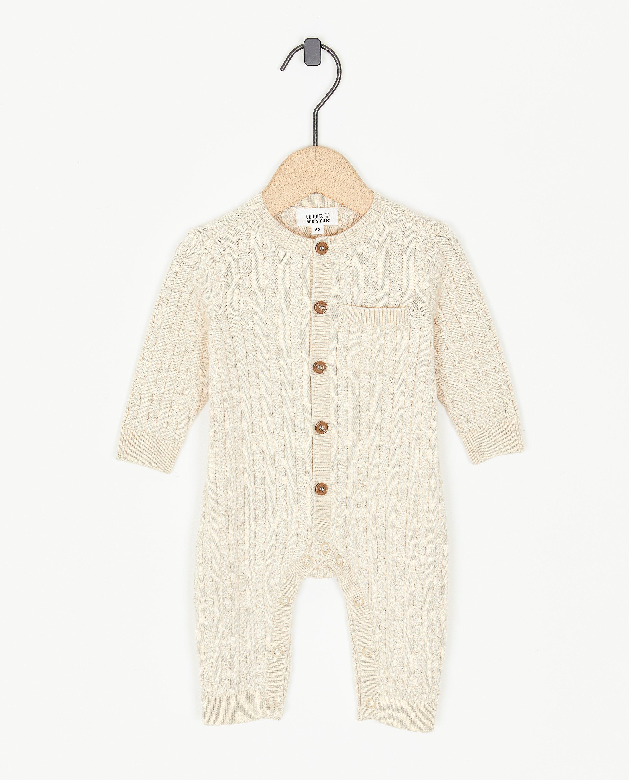 Combinaison en tricot torsadé - null - Newborn 50-68