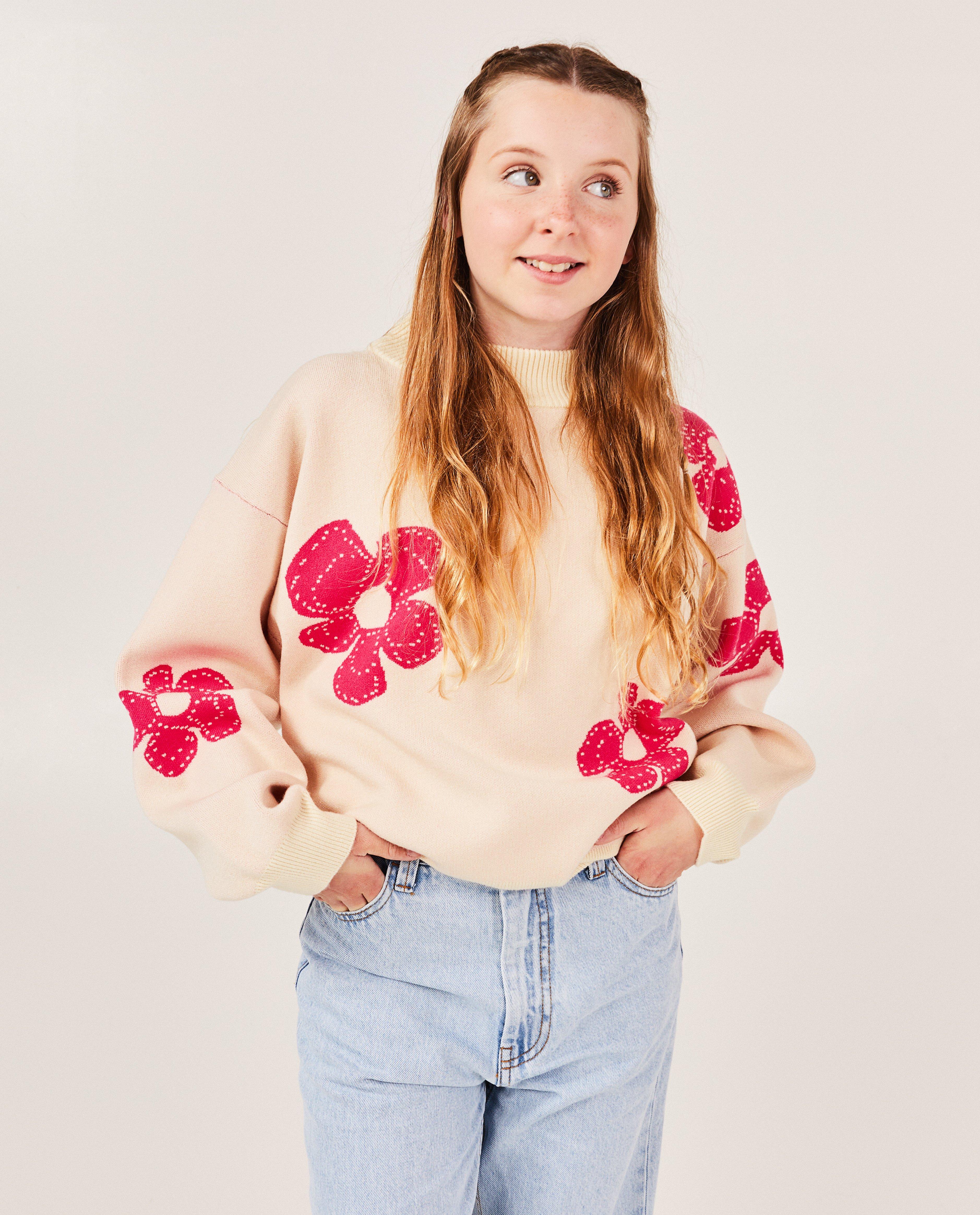 Trui met bloemenprint - Product Detail - wit - afbeelding nummer 2