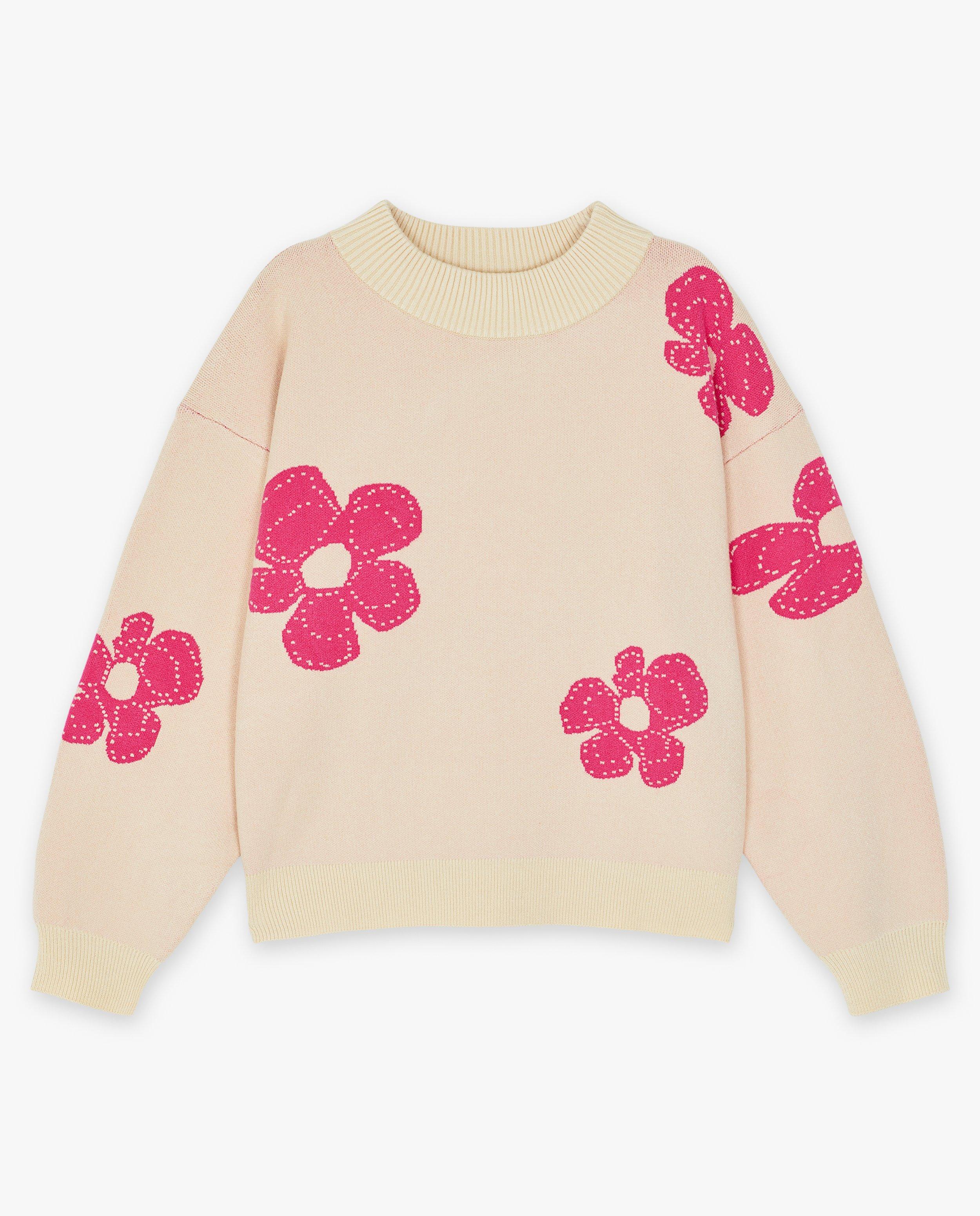 Trui met bloemenprint - Product Detail - wit - afbeelding nummer 5