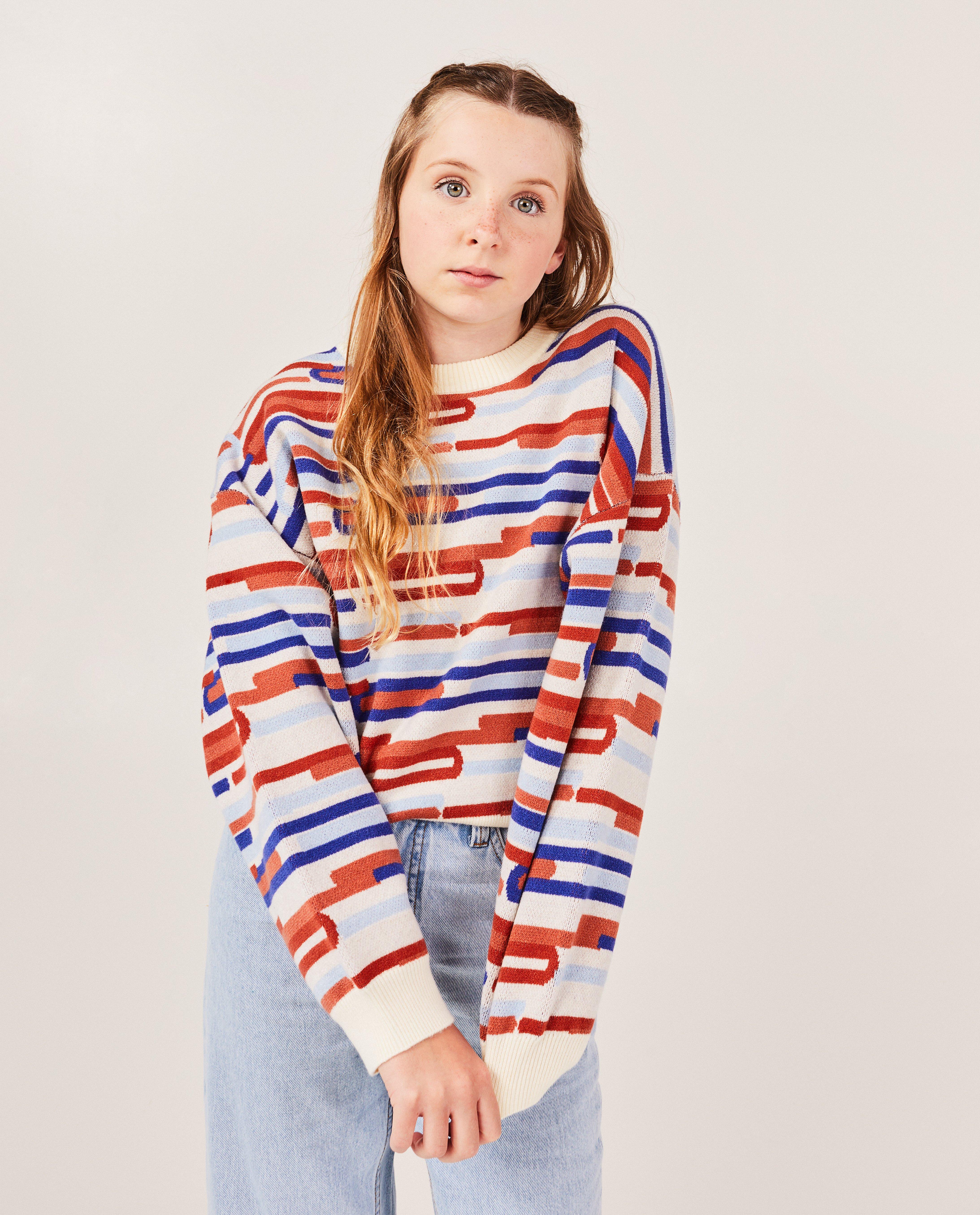 Pulls - Pull à motif géométrique