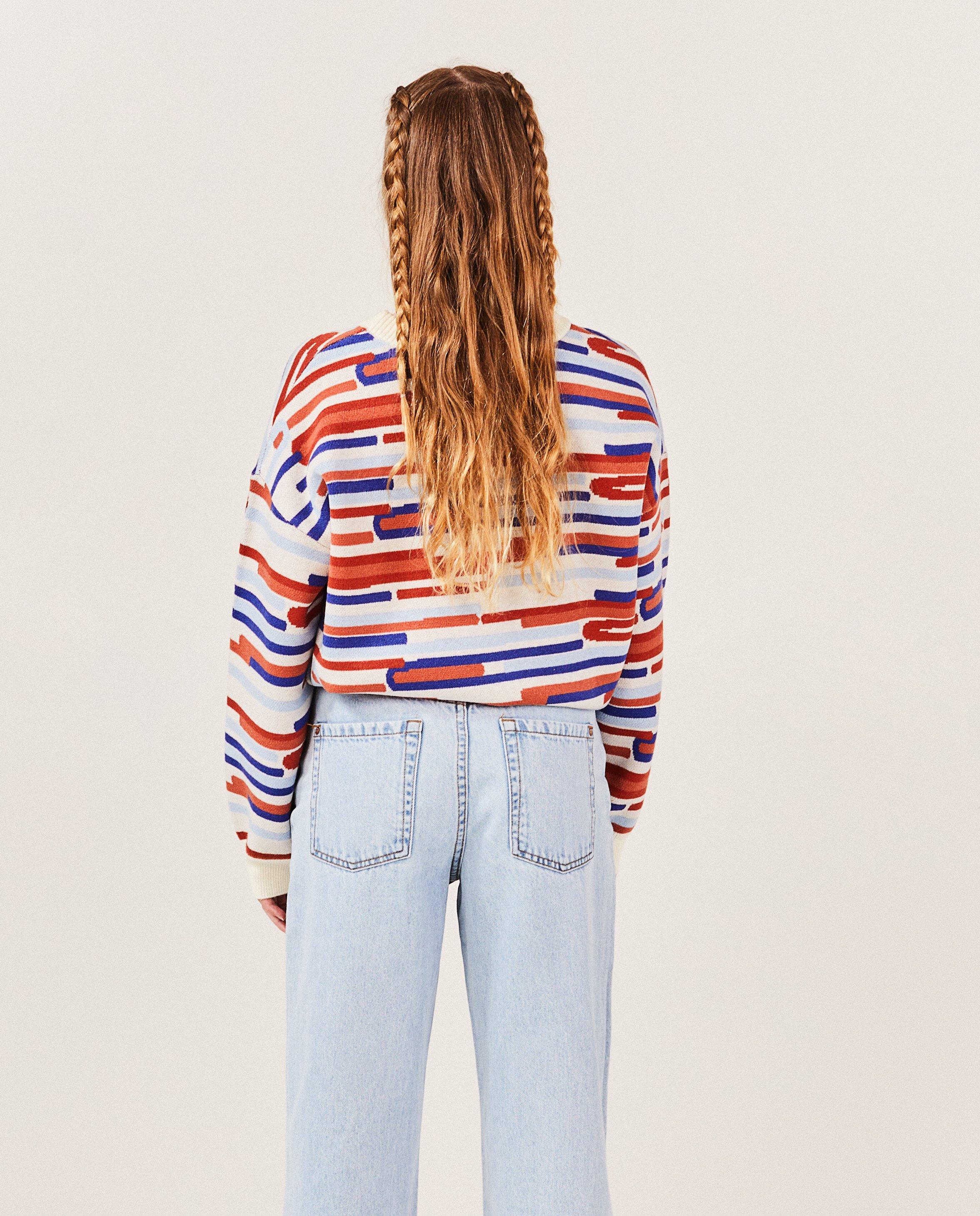 Pulls - Pull à motif géométrique
