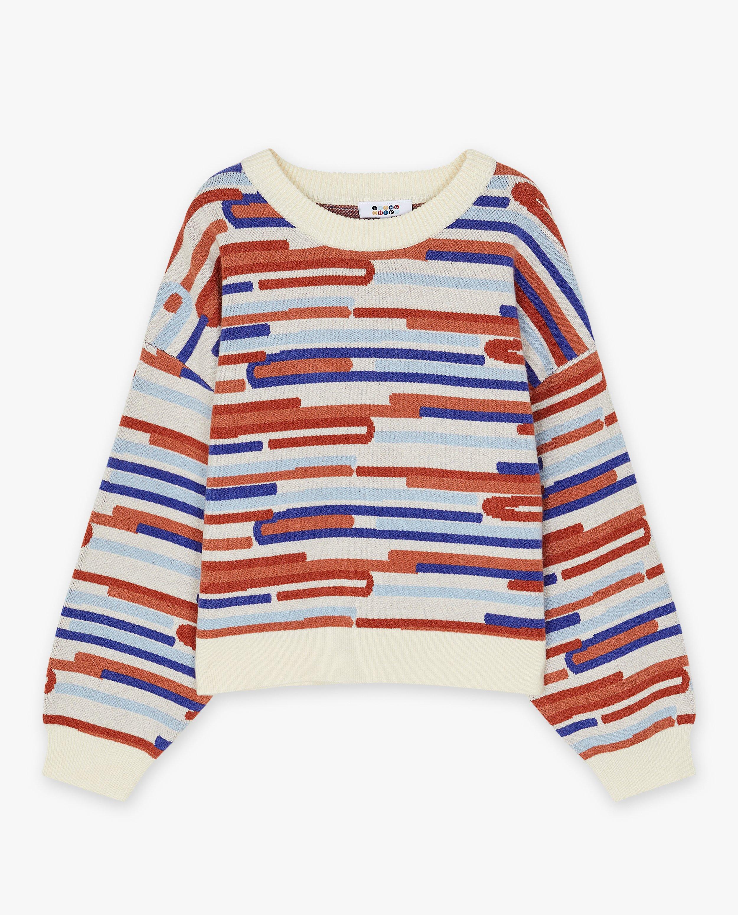 Pulls - Pull à motif géométrique