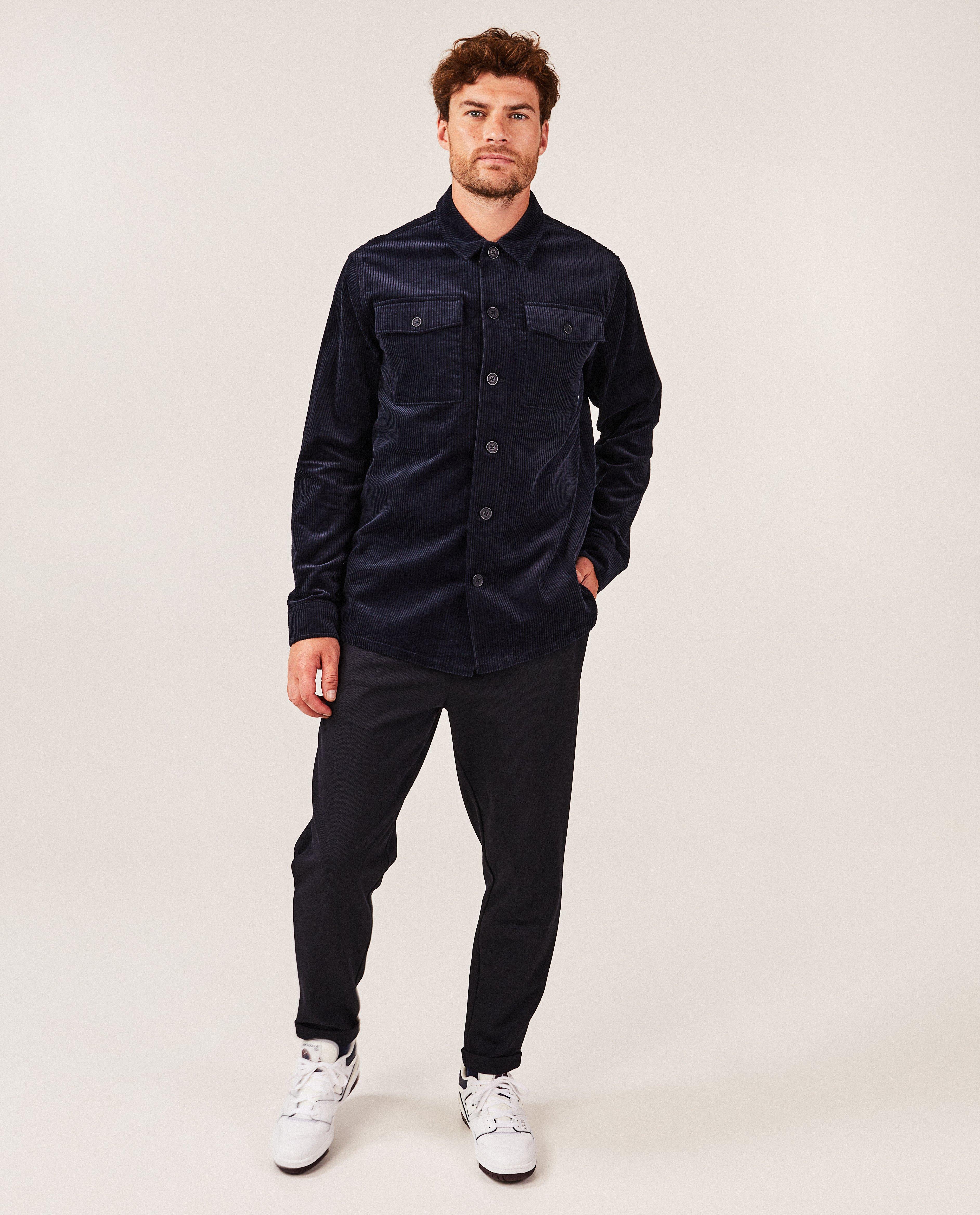 Chemise en velours côtelé, regular fit - null - Quarterback