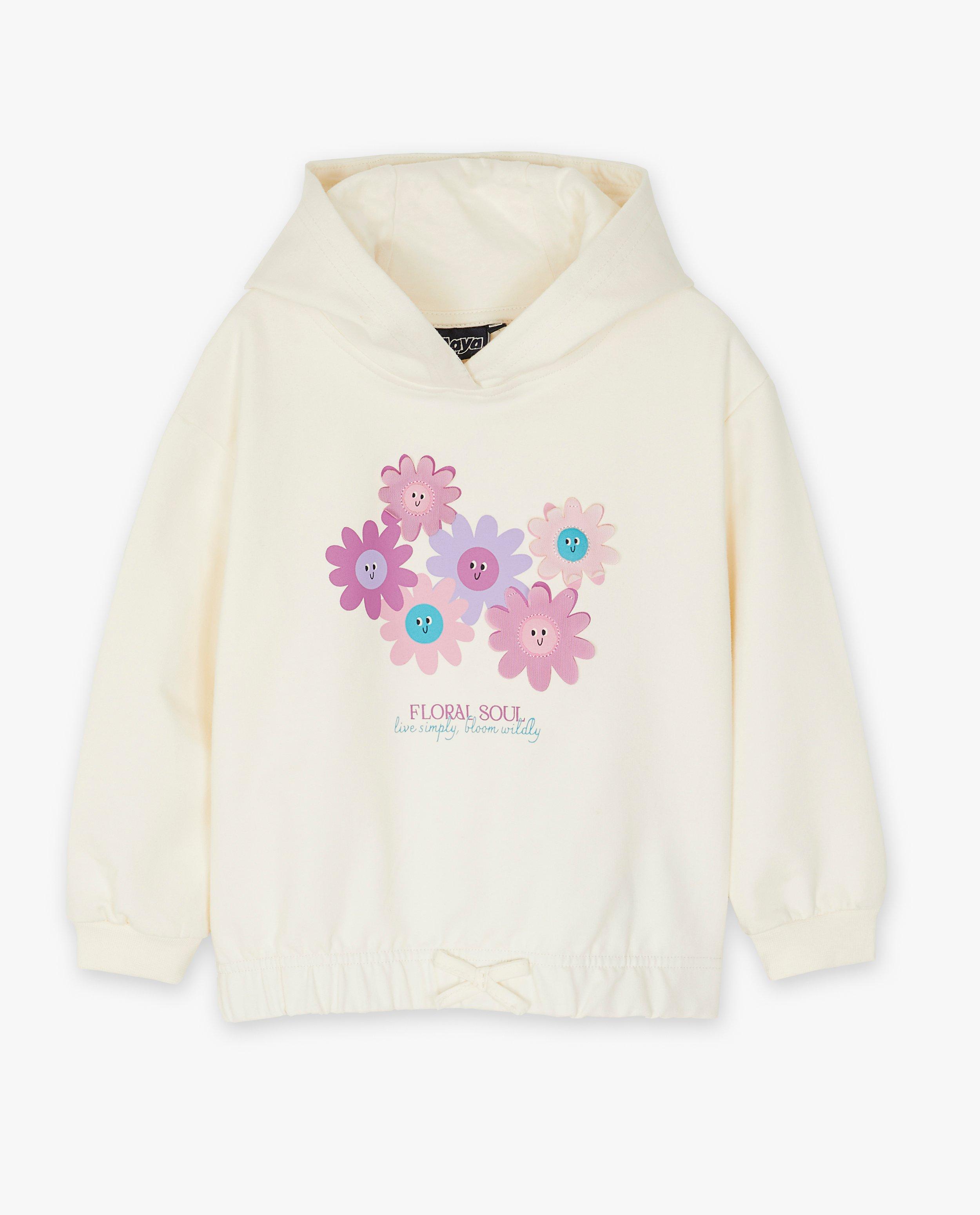 Sweats - Hoodie à imprimé fleuri