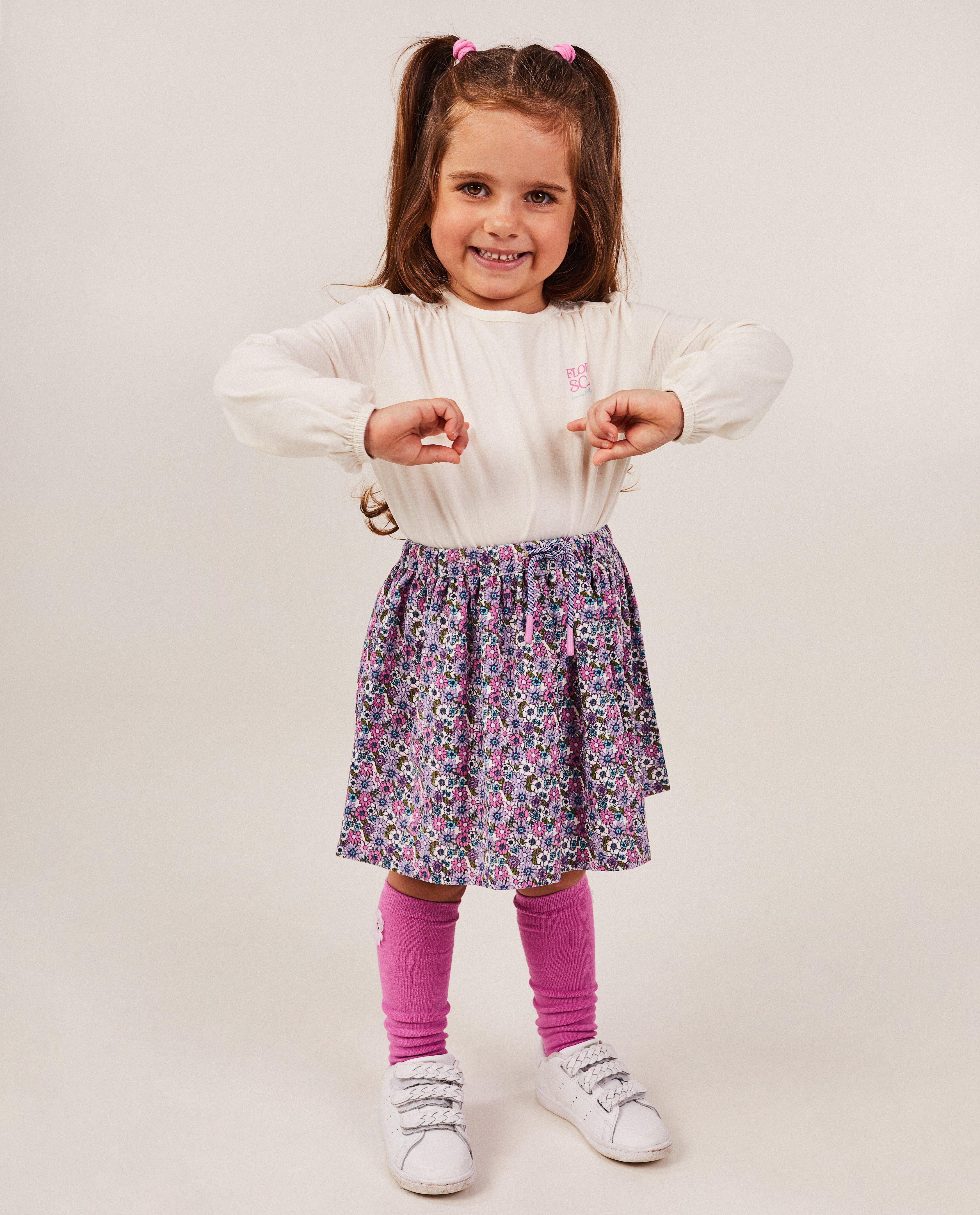 Rok met bloemenprint - null - Maya