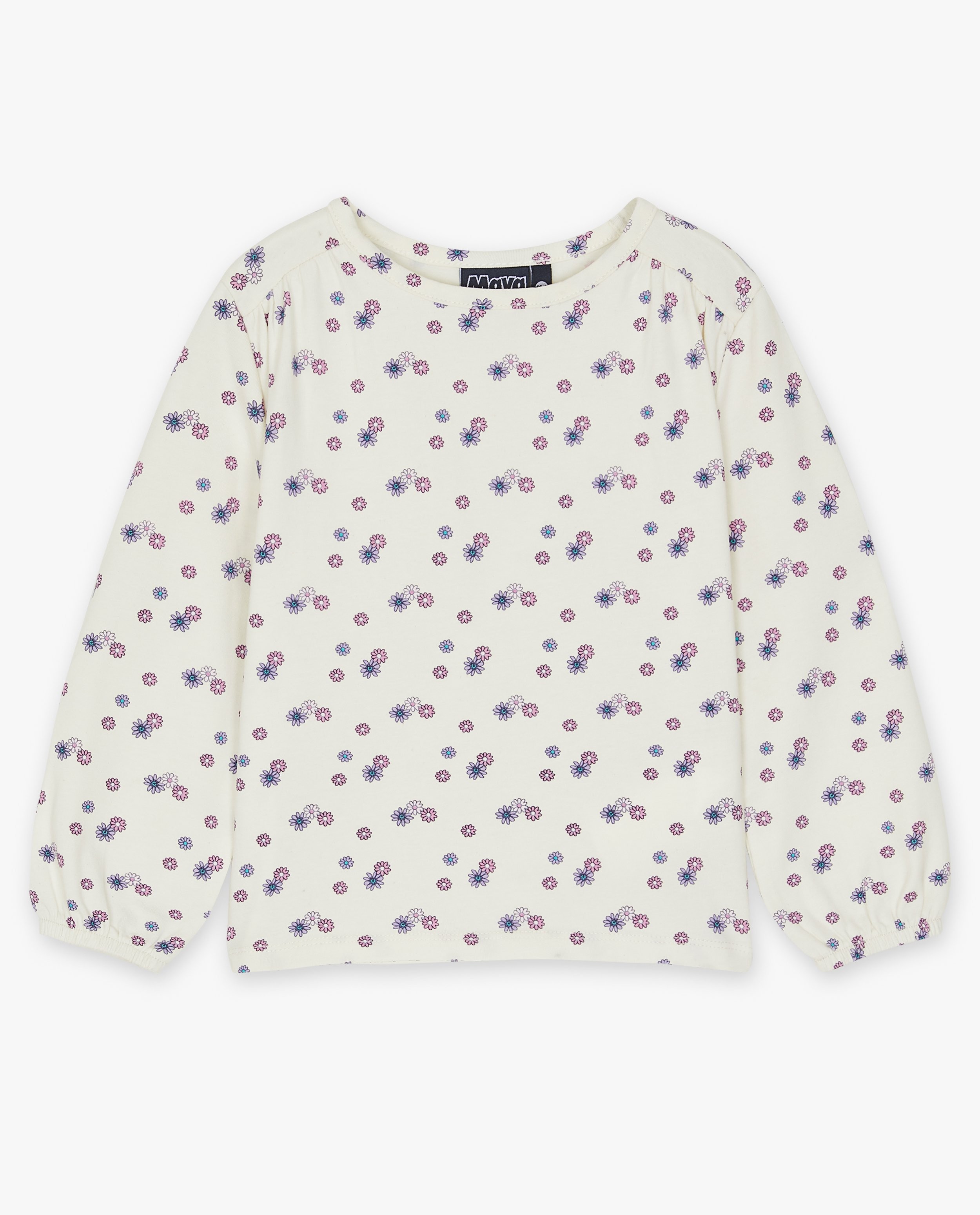 T-shirts - T-shirt fleuri à manches longues
