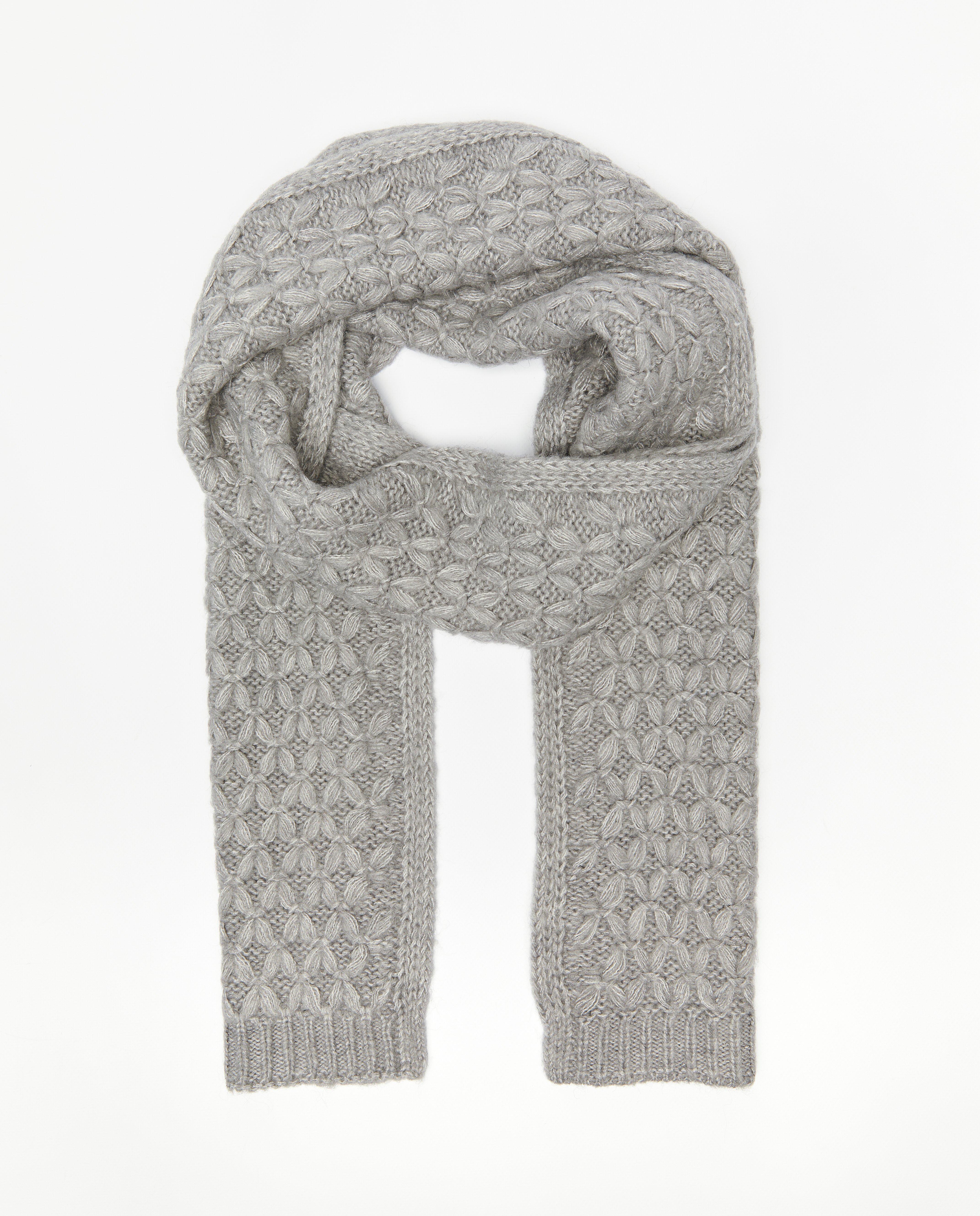 Écharpe grise en tricot - null - Sora