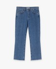 Jeans - Zwarte jeans, cropped flare fit