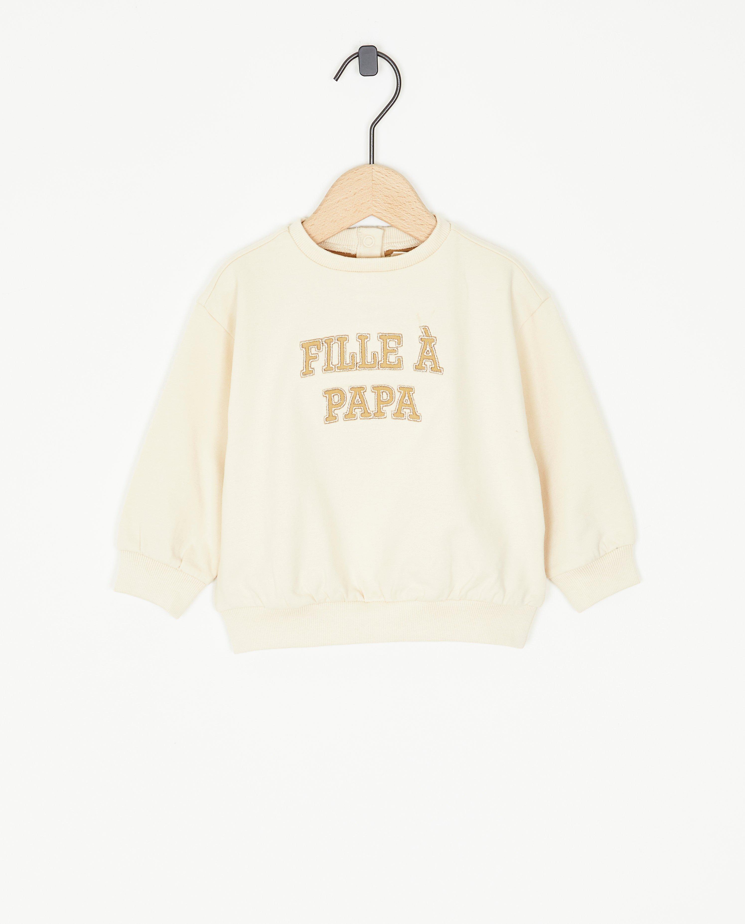 Offwhite sweater Fille à Papa - null - Cuddles and Smiles