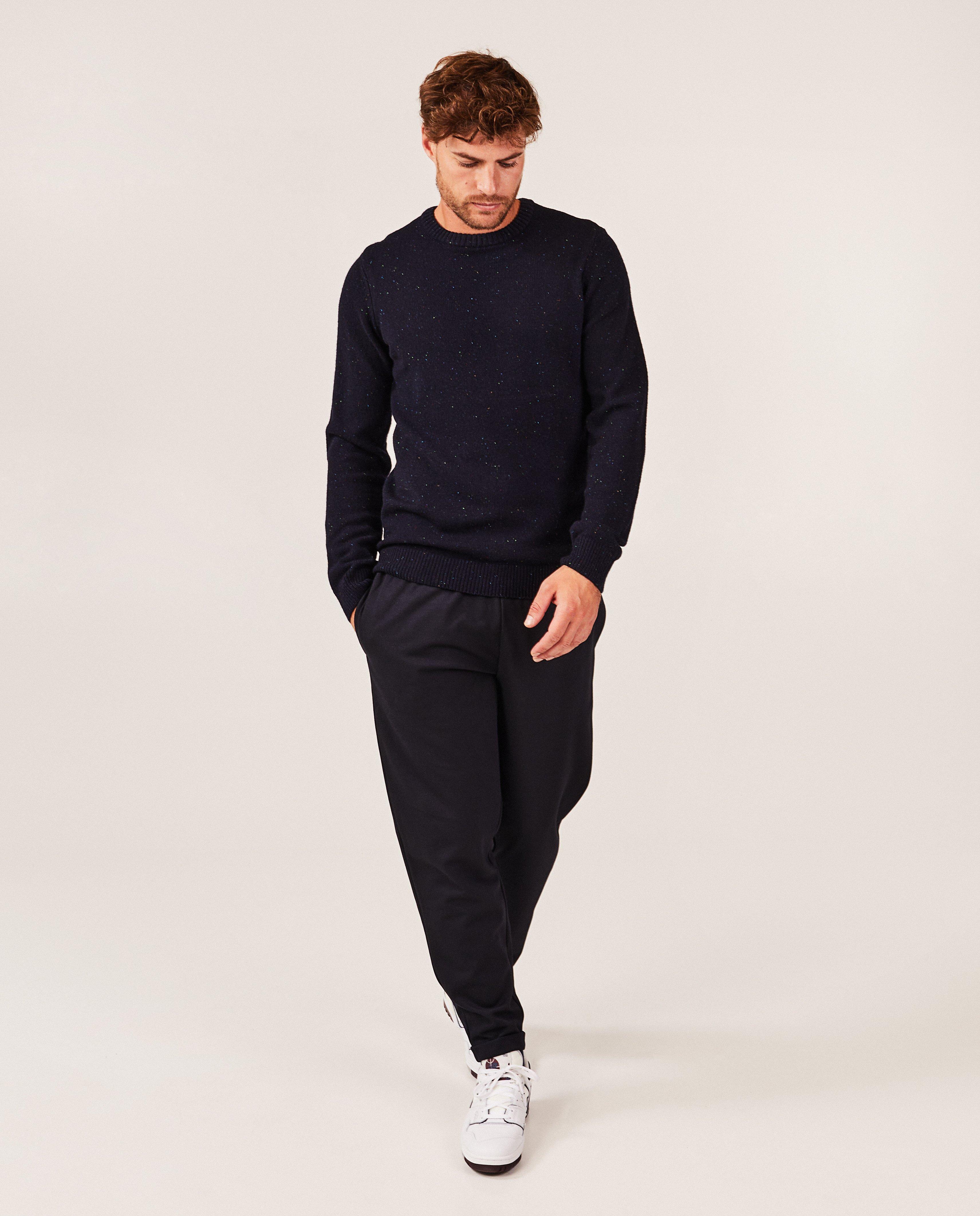 Pull bleu foncé à pois - null - Quarterback
