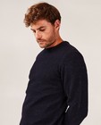 Truien - Donkerblauwe trui met stippen