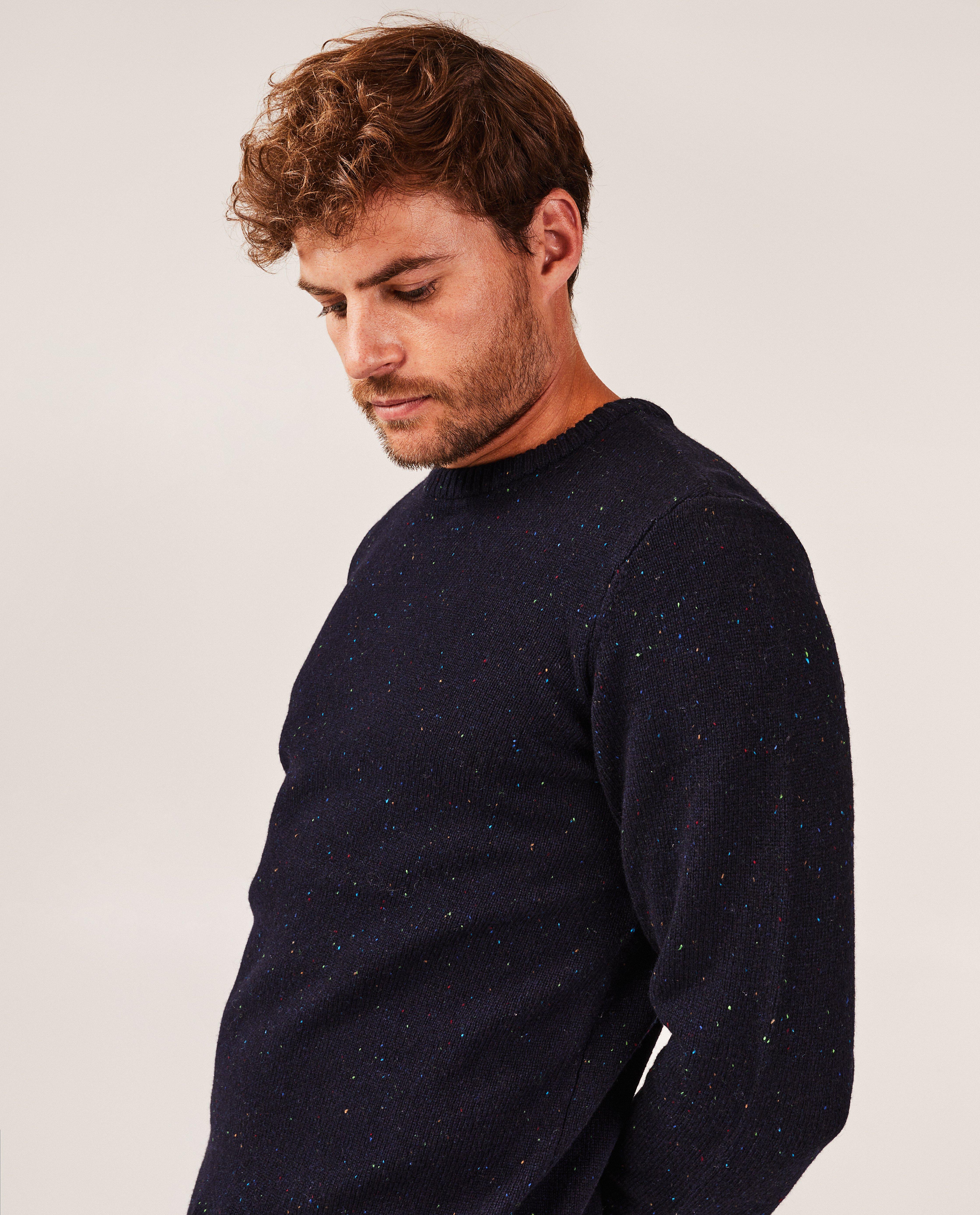 Pulls - Pull bleu foncé à pois