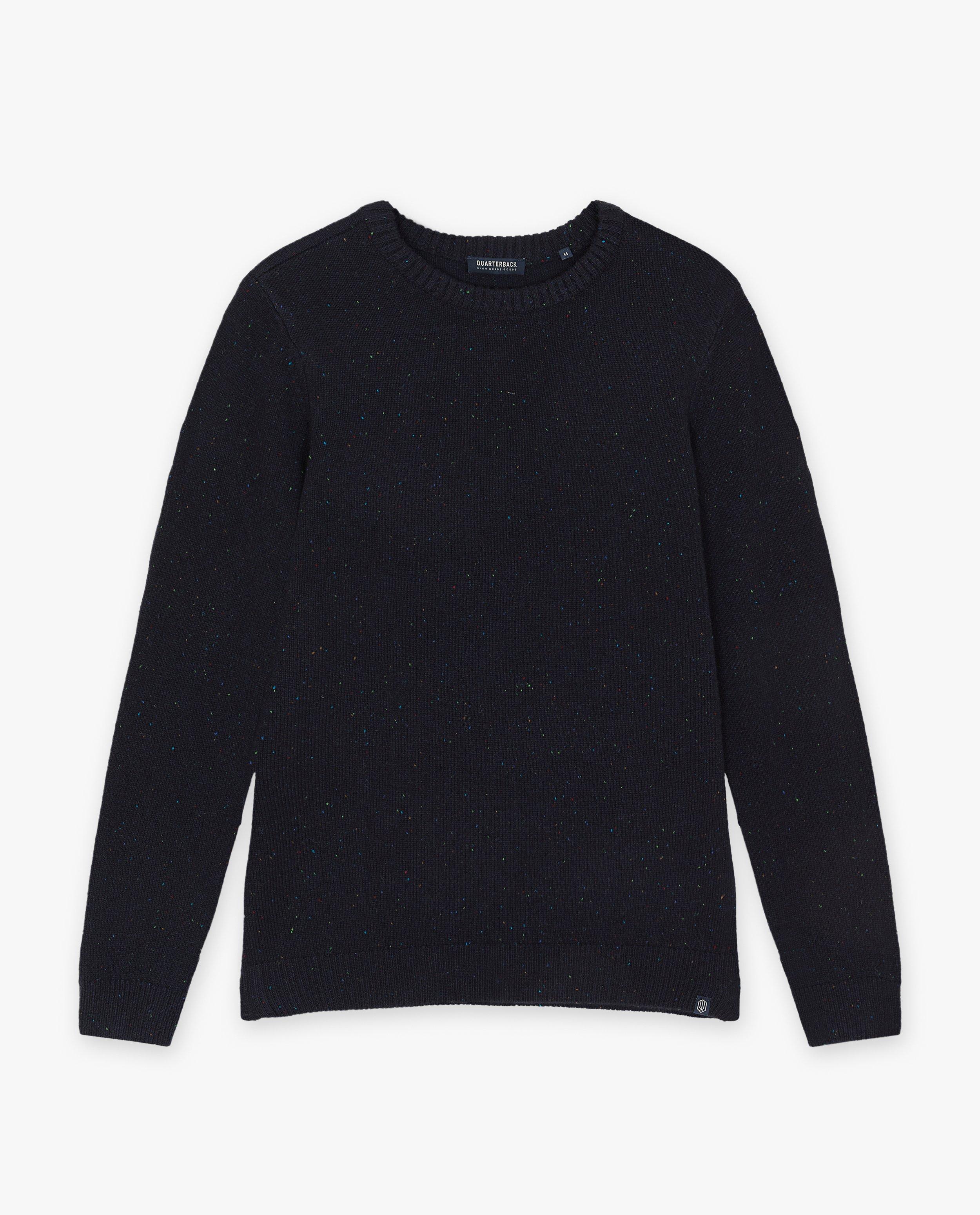 Pulls - Pull bleu foncé à pois