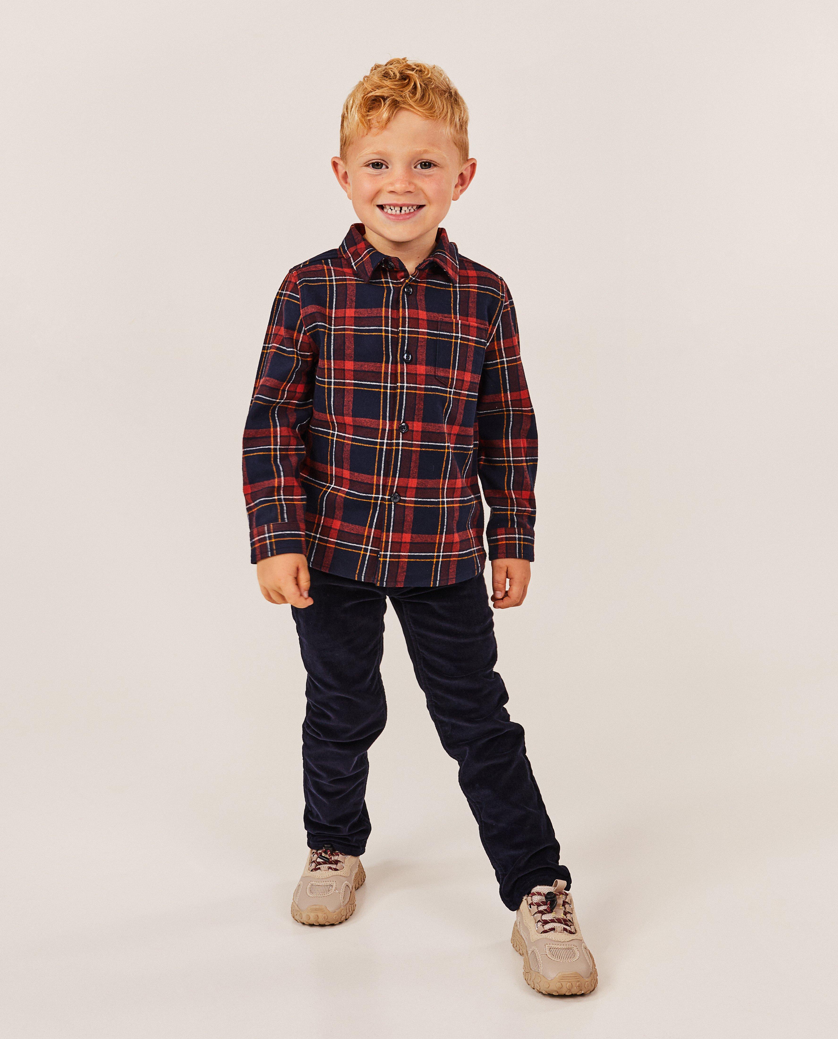 Donkerbruine broek met rib - null - Hampton Bays