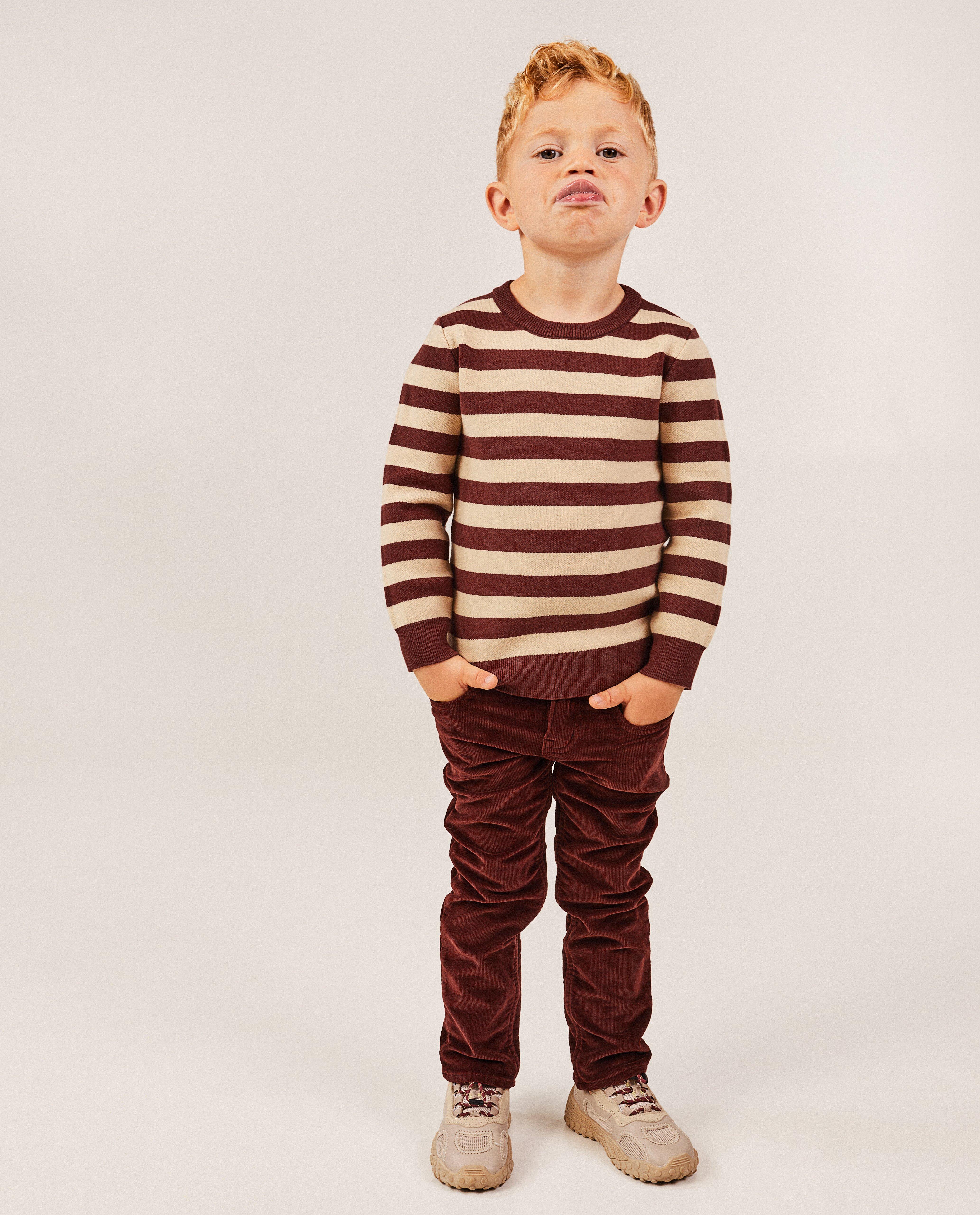 Donkerblauwe broek met rib - null - Hampton Bays