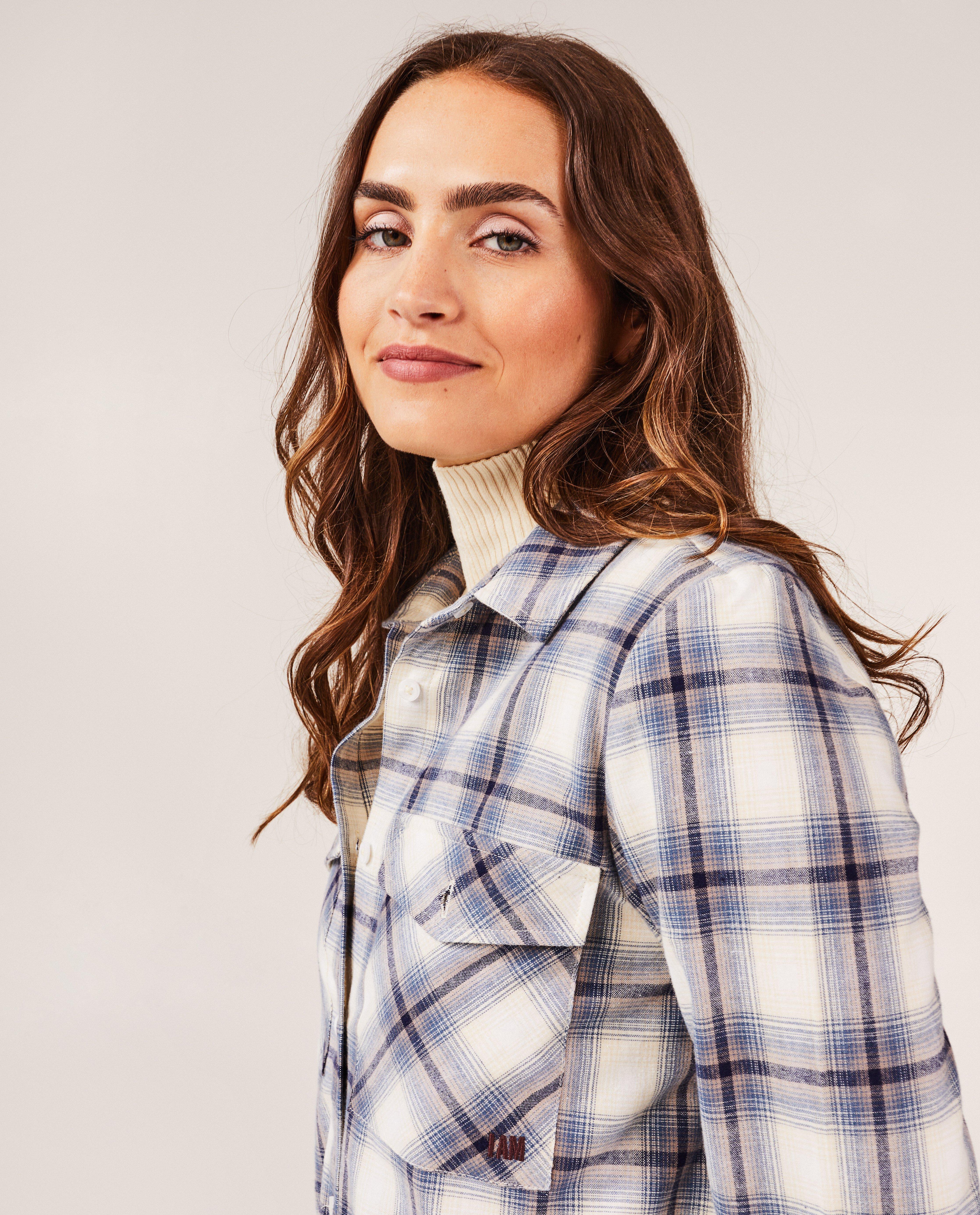 Robes - Robe chemisier à carreaux, femmes