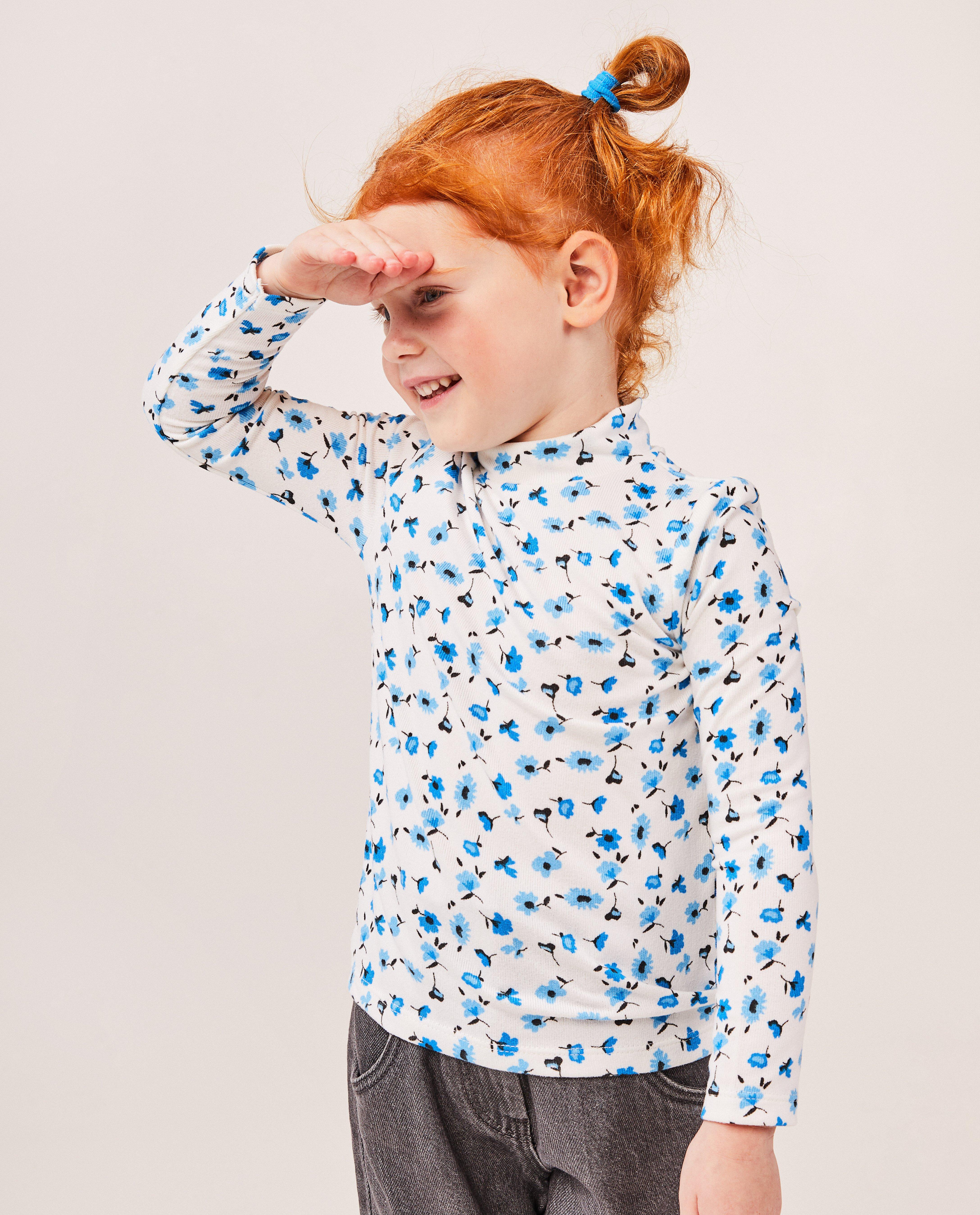 T-shirts - Longsleeve met bloemenprint