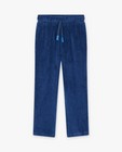 Pantalons - Pantalon bleu foncé en velours côtelé