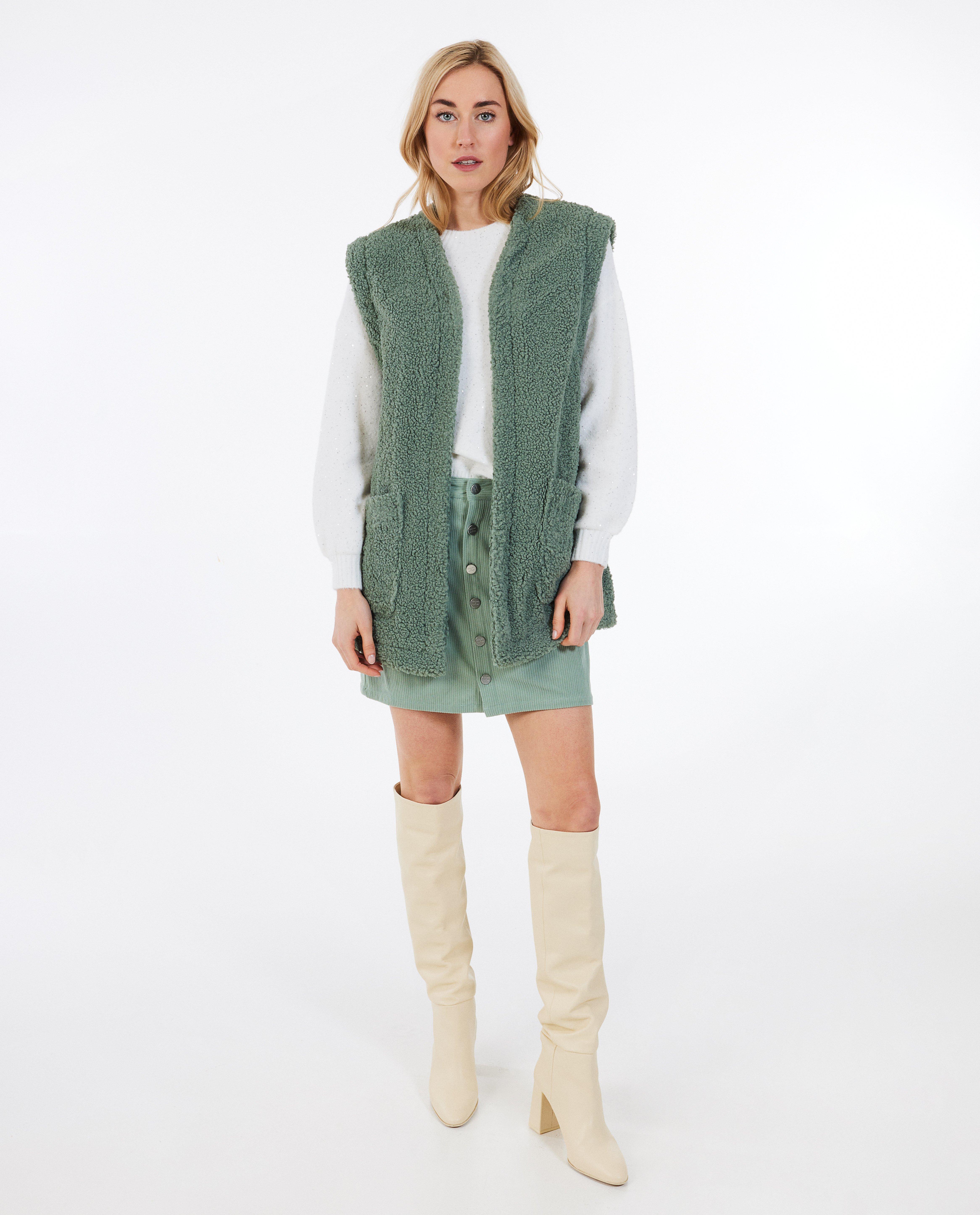 Groene rok met rib - null - Thelma & Louise