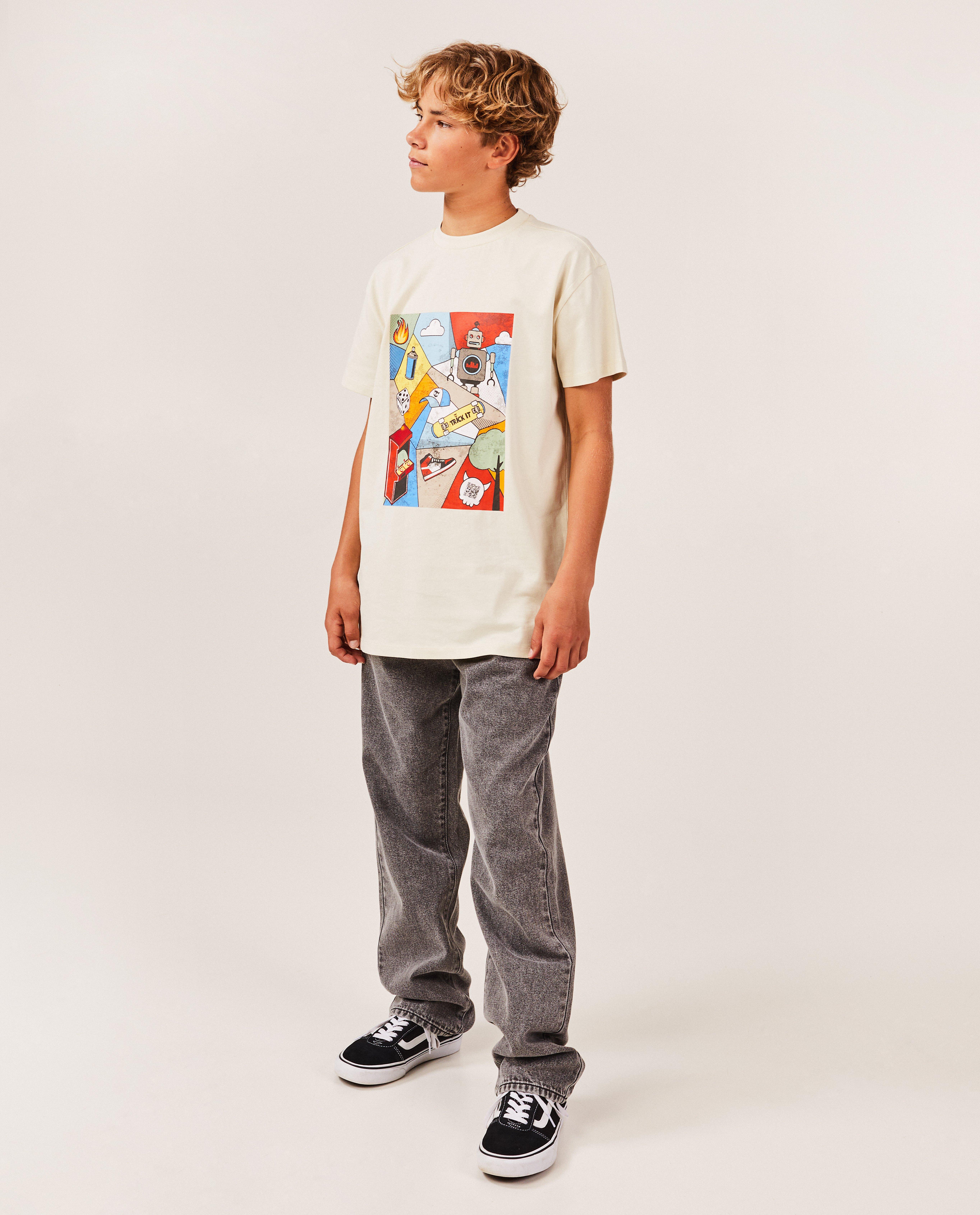 T-shirt beige à imprimé - null - Trick-it