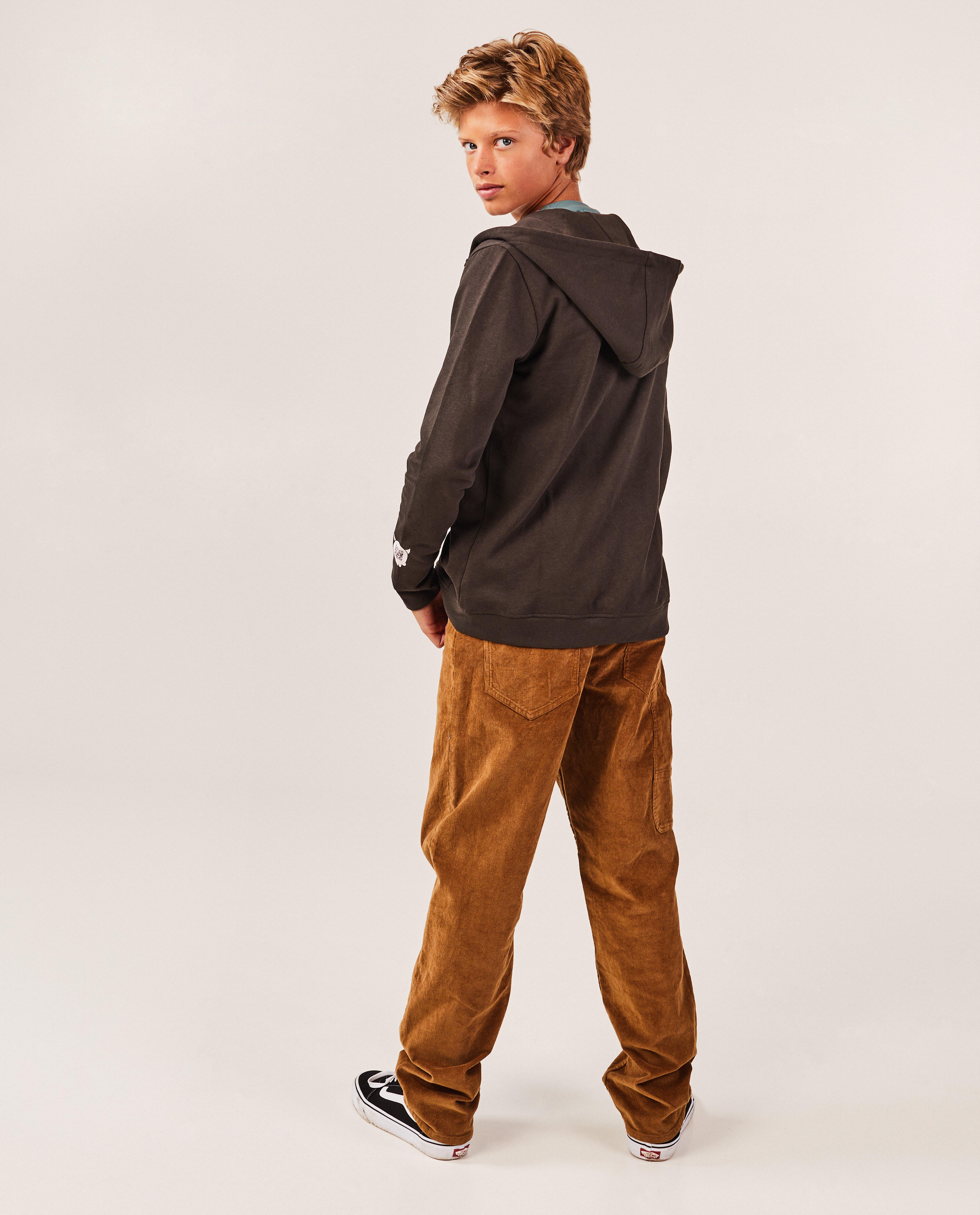 Cardigan - Sweatvest met opschrift in reliëf