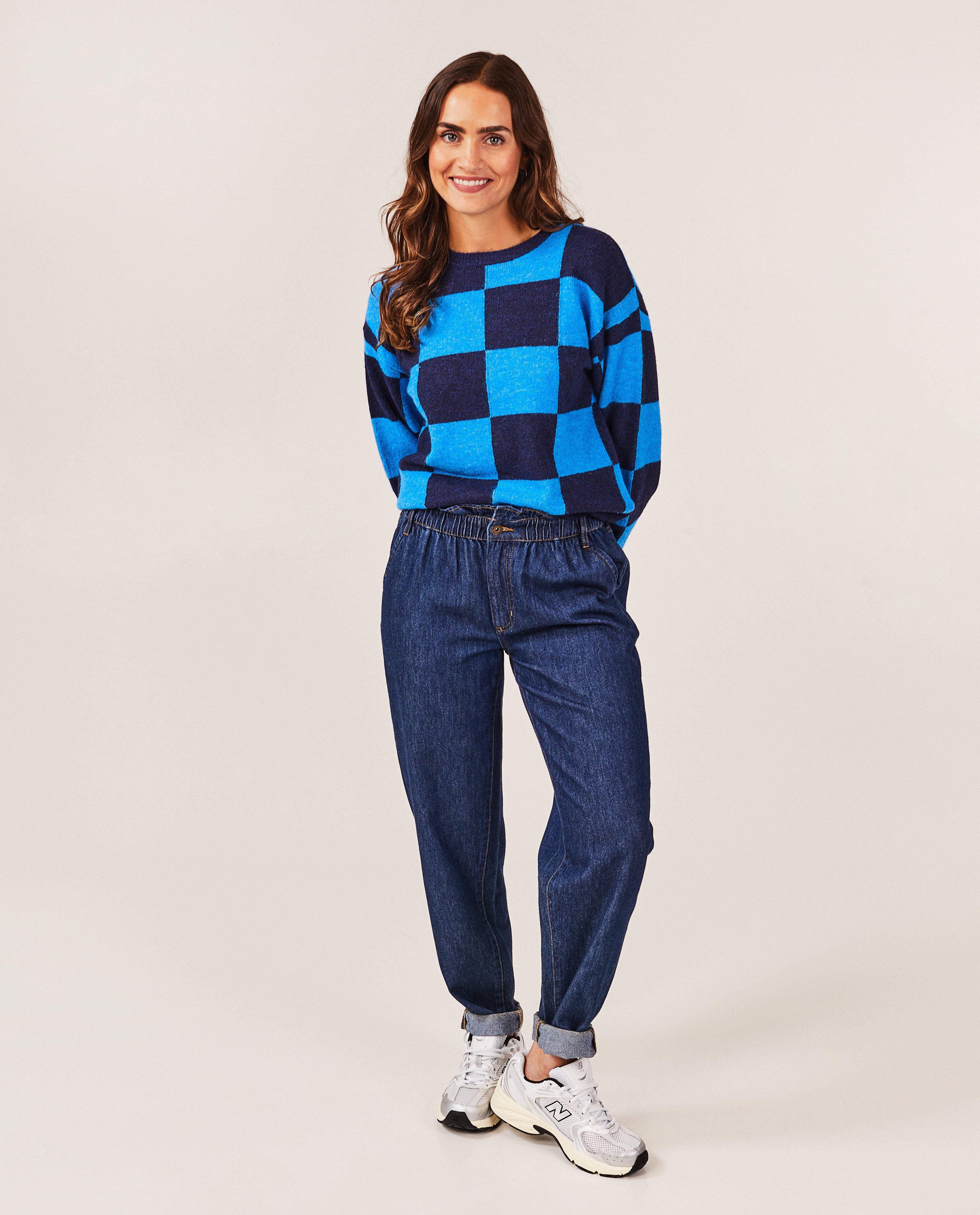 Jeans - Jeans bleu, coupe baggy