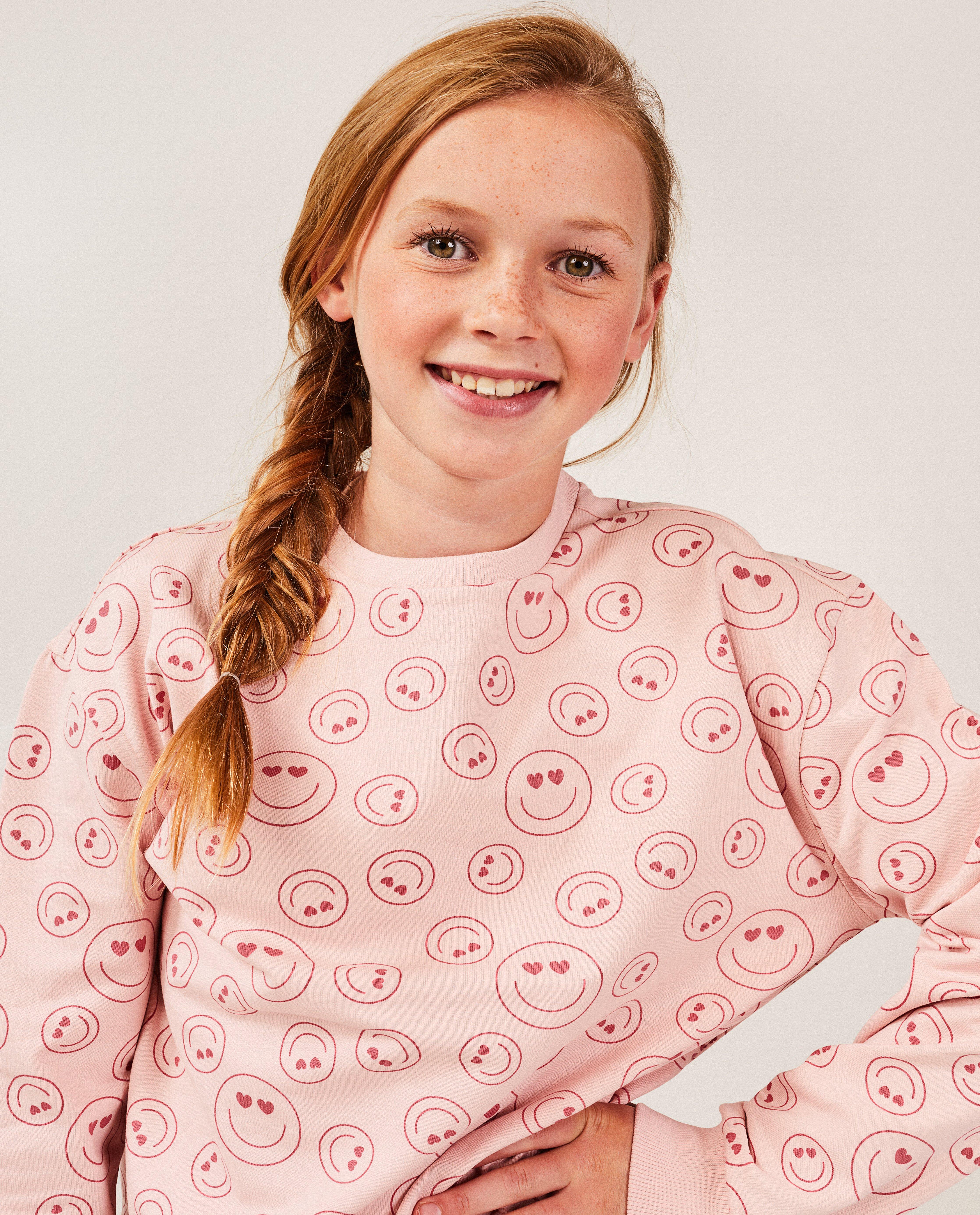 Nachtkleding - Pyjama met smileyprint