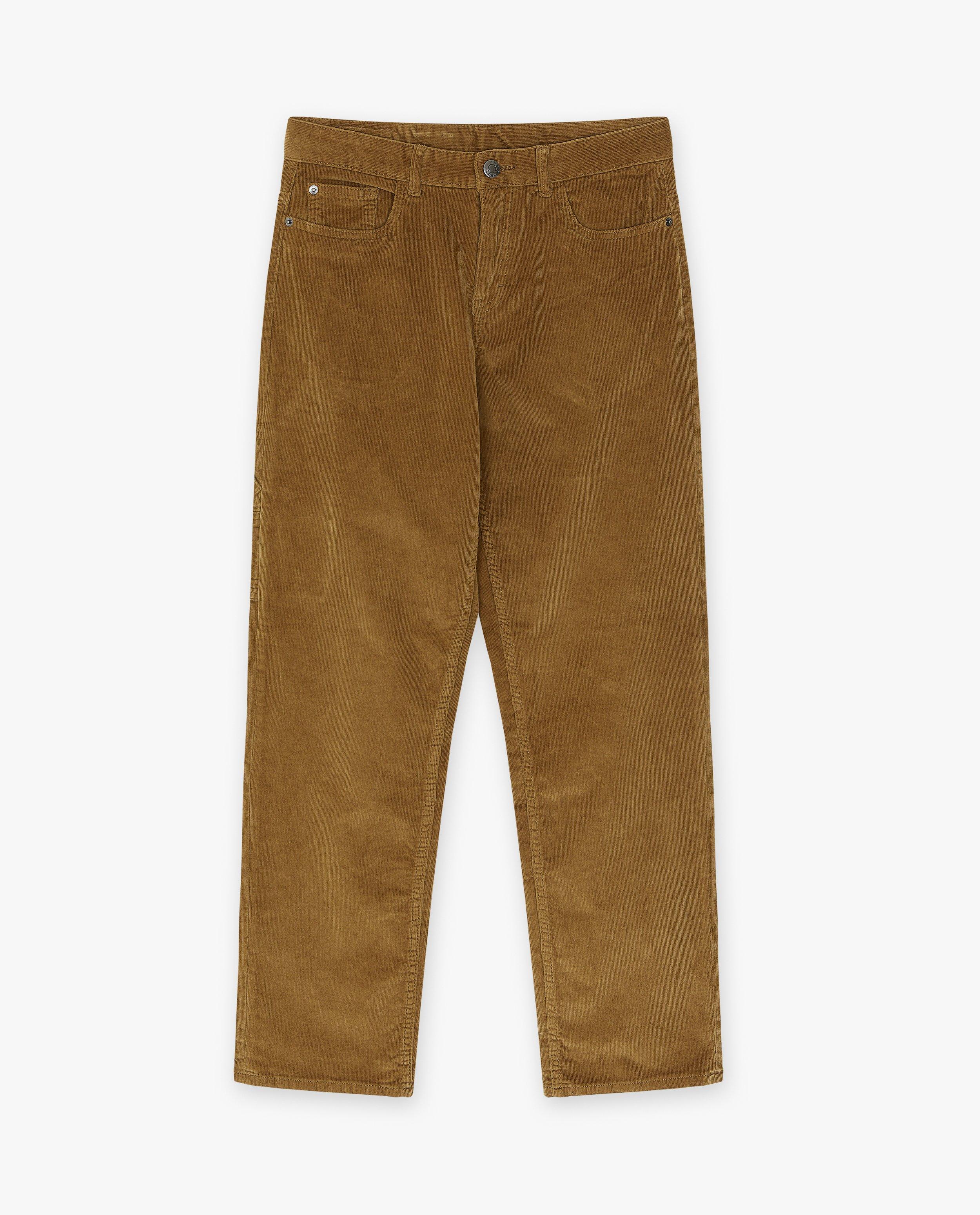 Broeken - Bruine broek van ribfluweel