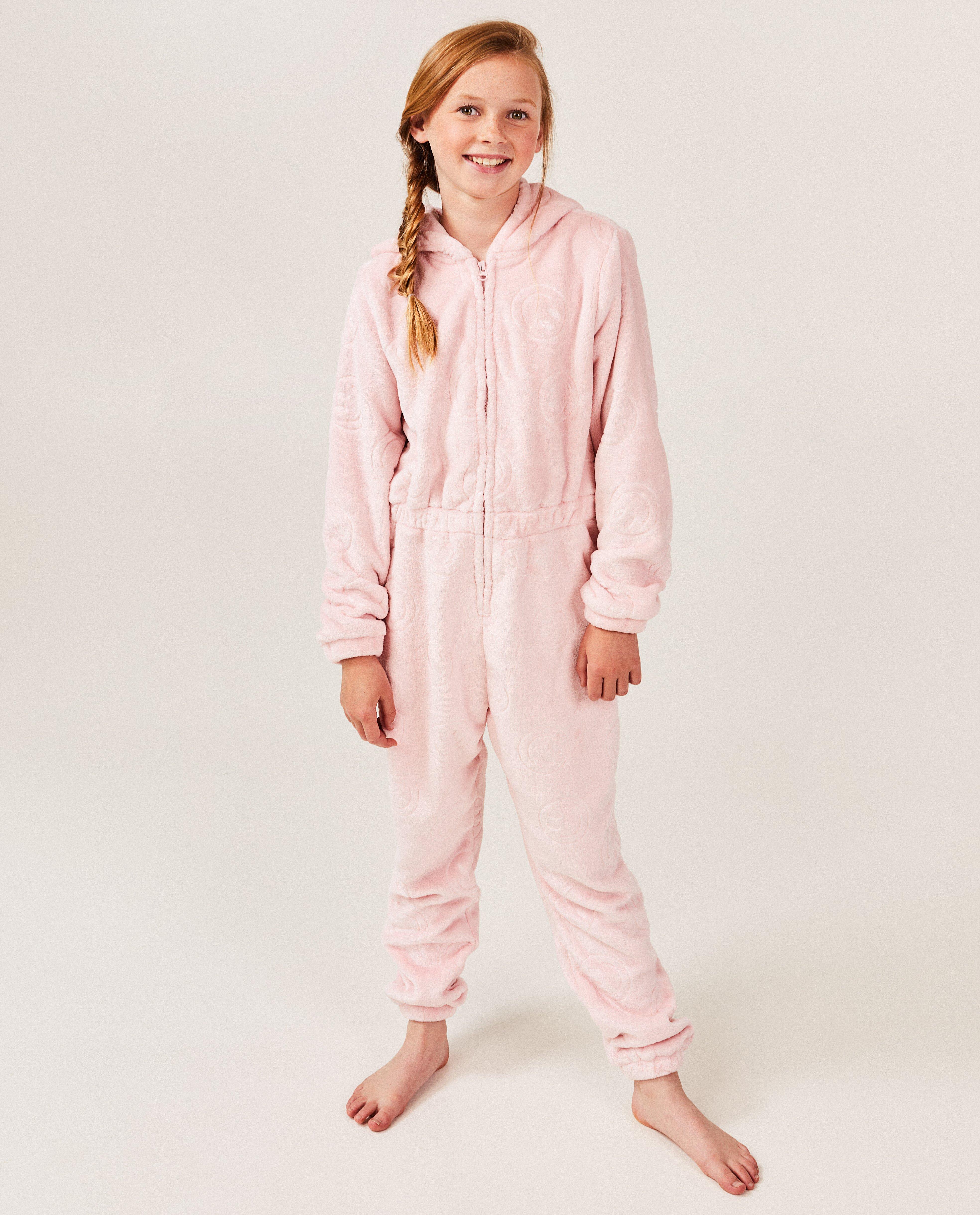 Pyjamas - Combinaison rose à smileys