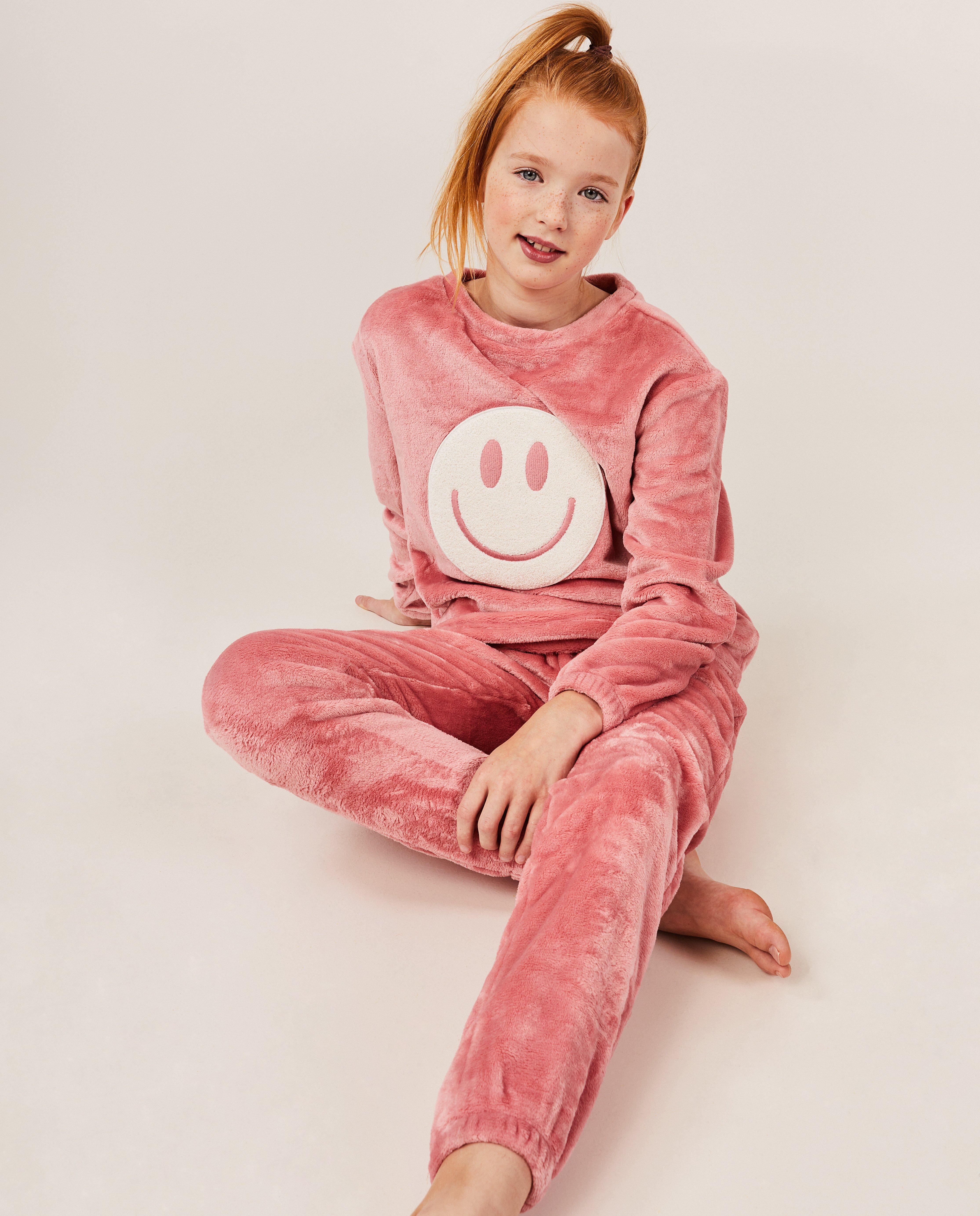 Pyjamas - Pyjama rose avec un smiley