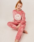 Nachtkleding - Roze pyjama van fleece
