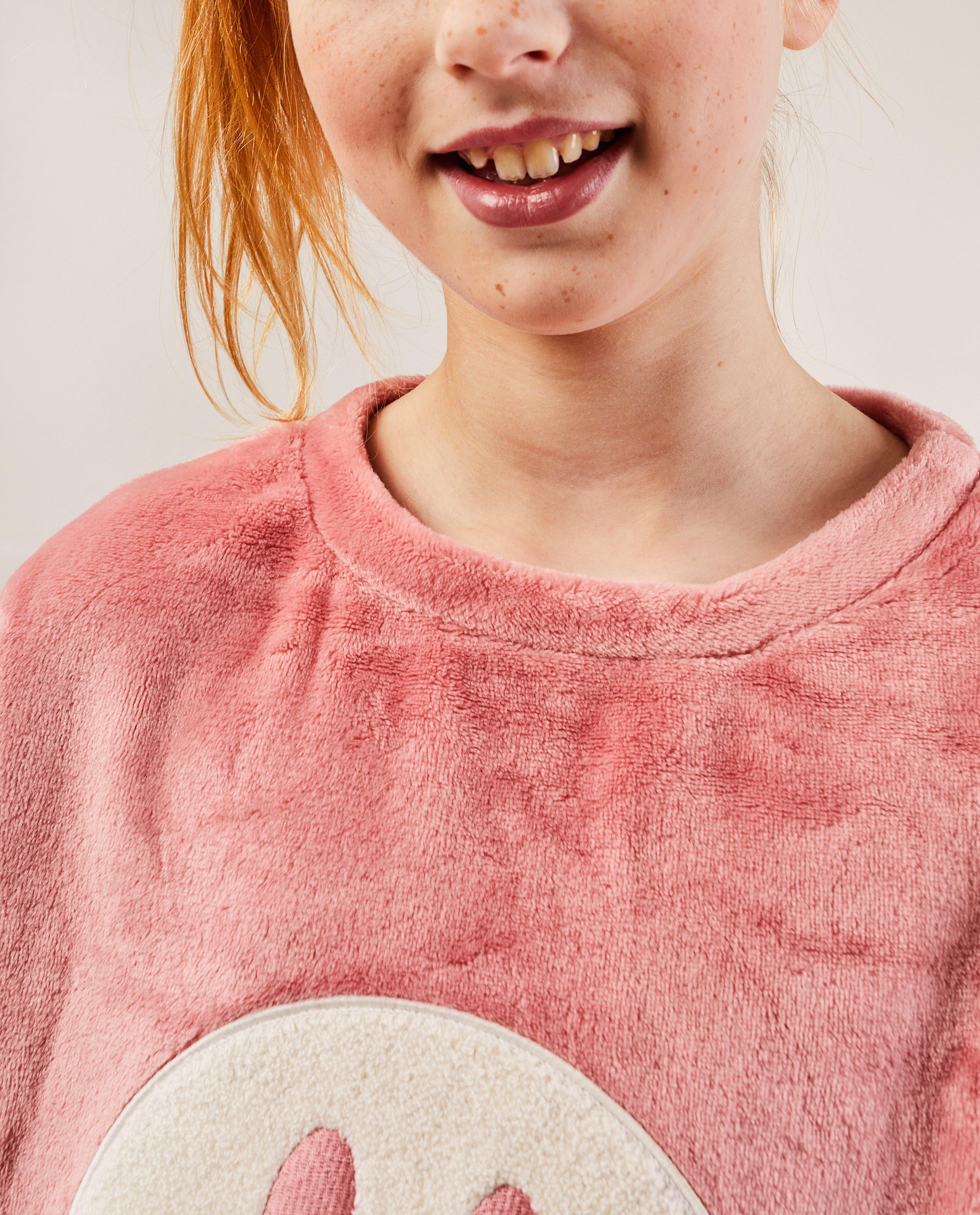 Nachtkleding - Roze pyjama van fleece