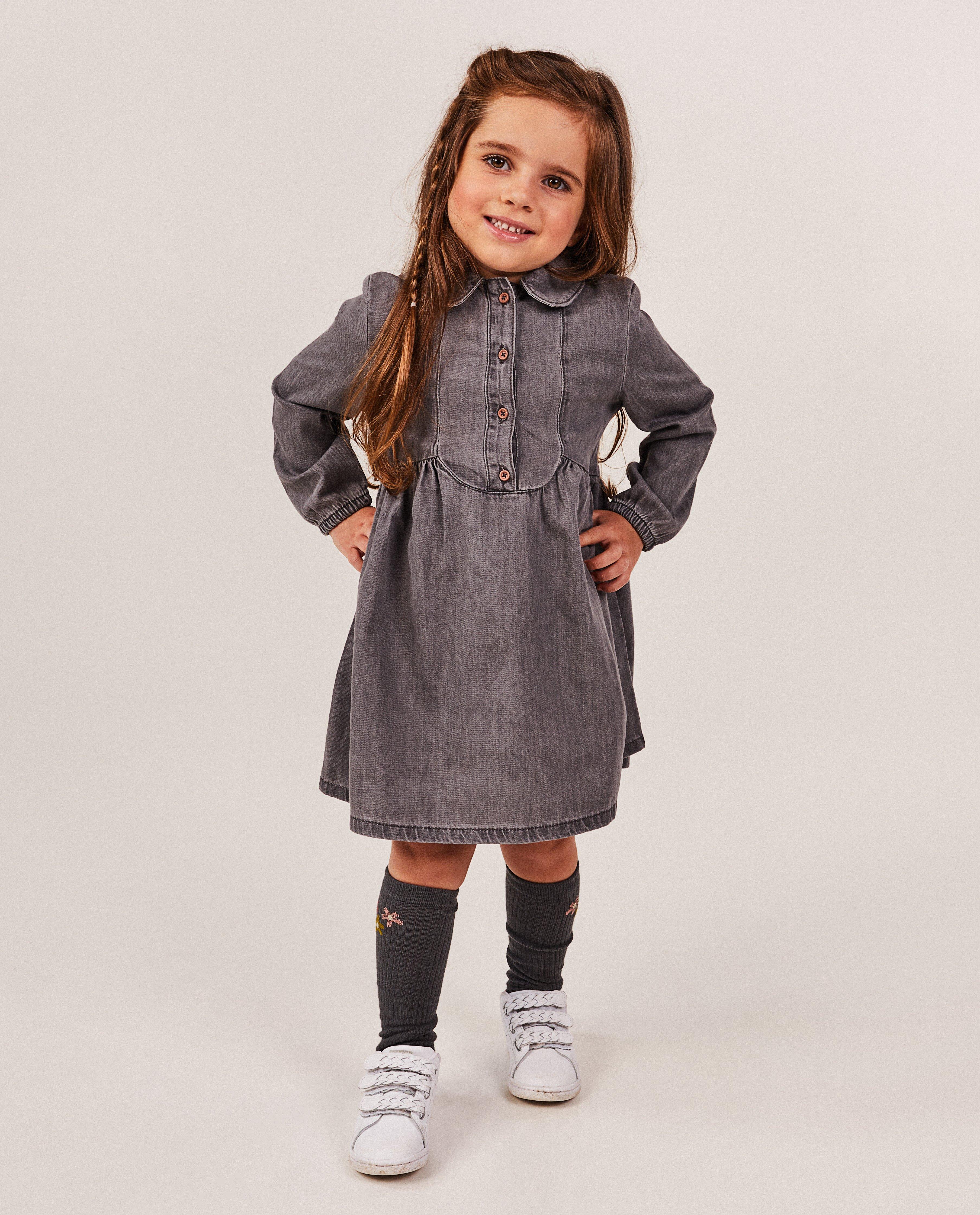 Robes - Robe en jeans grise