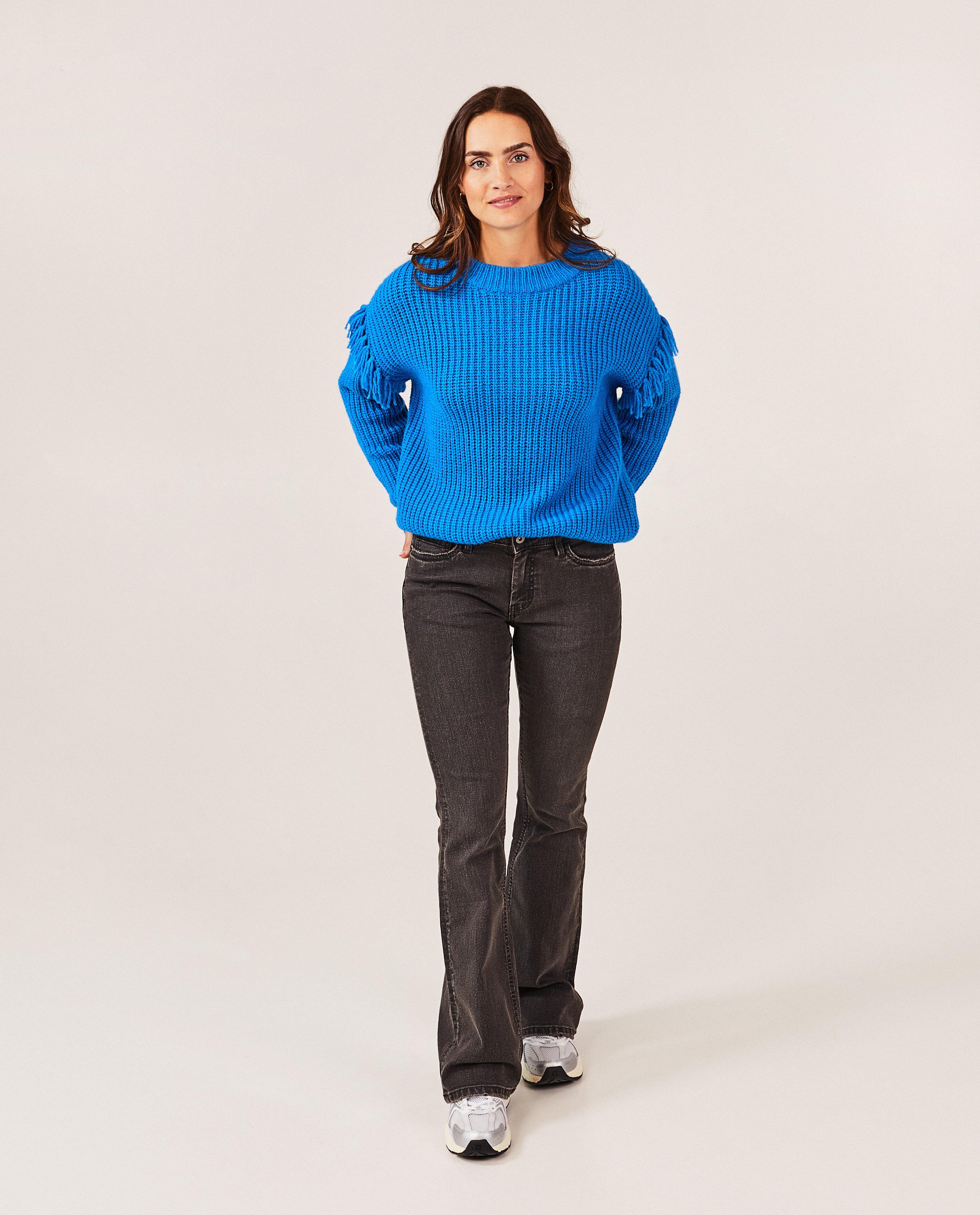 Jeans - Donkergrijze jeans, bootcut fit