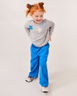 Pantalons - Pantalon bleu en velours côtelé