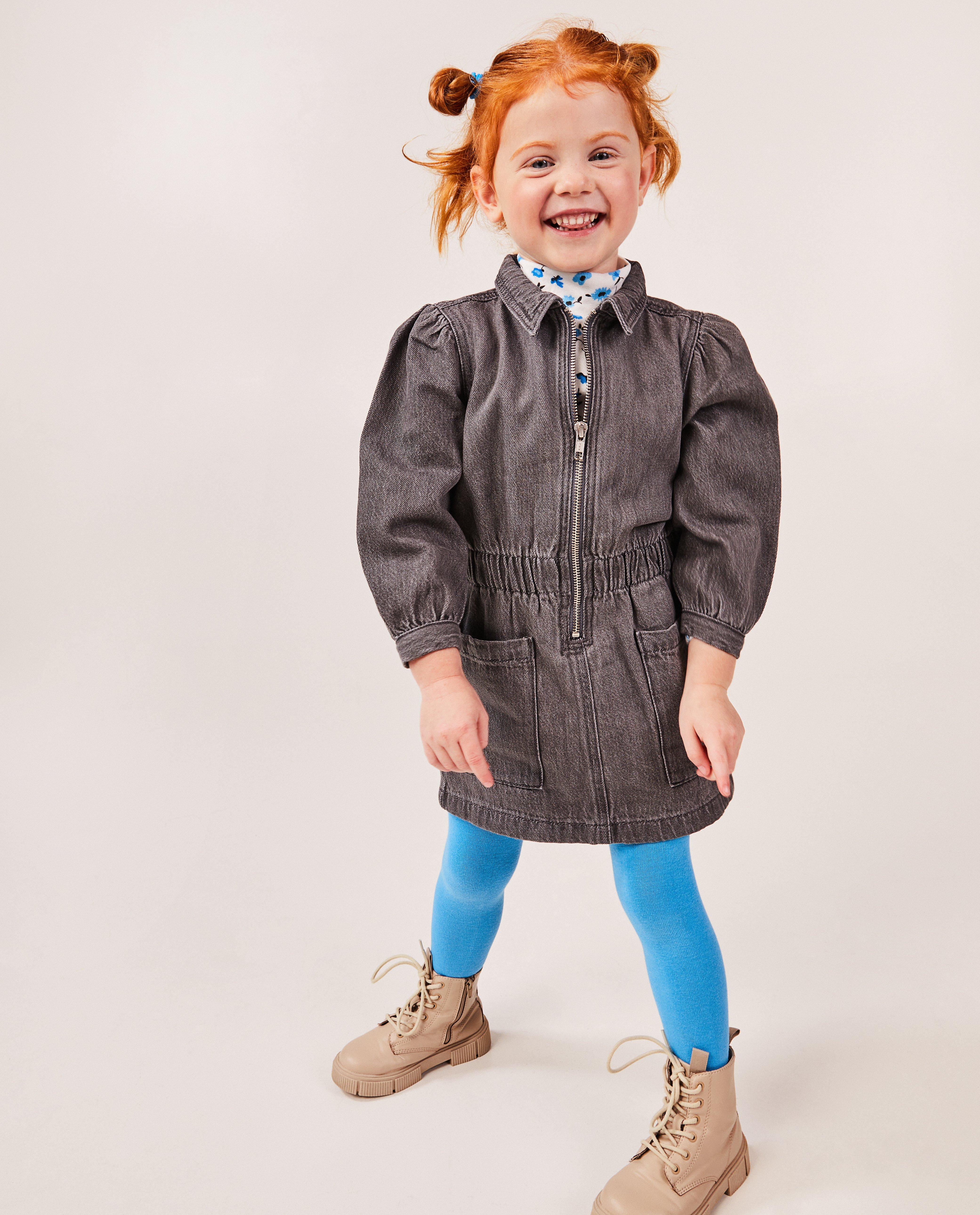 Robes - Robe en jeans gris foncé