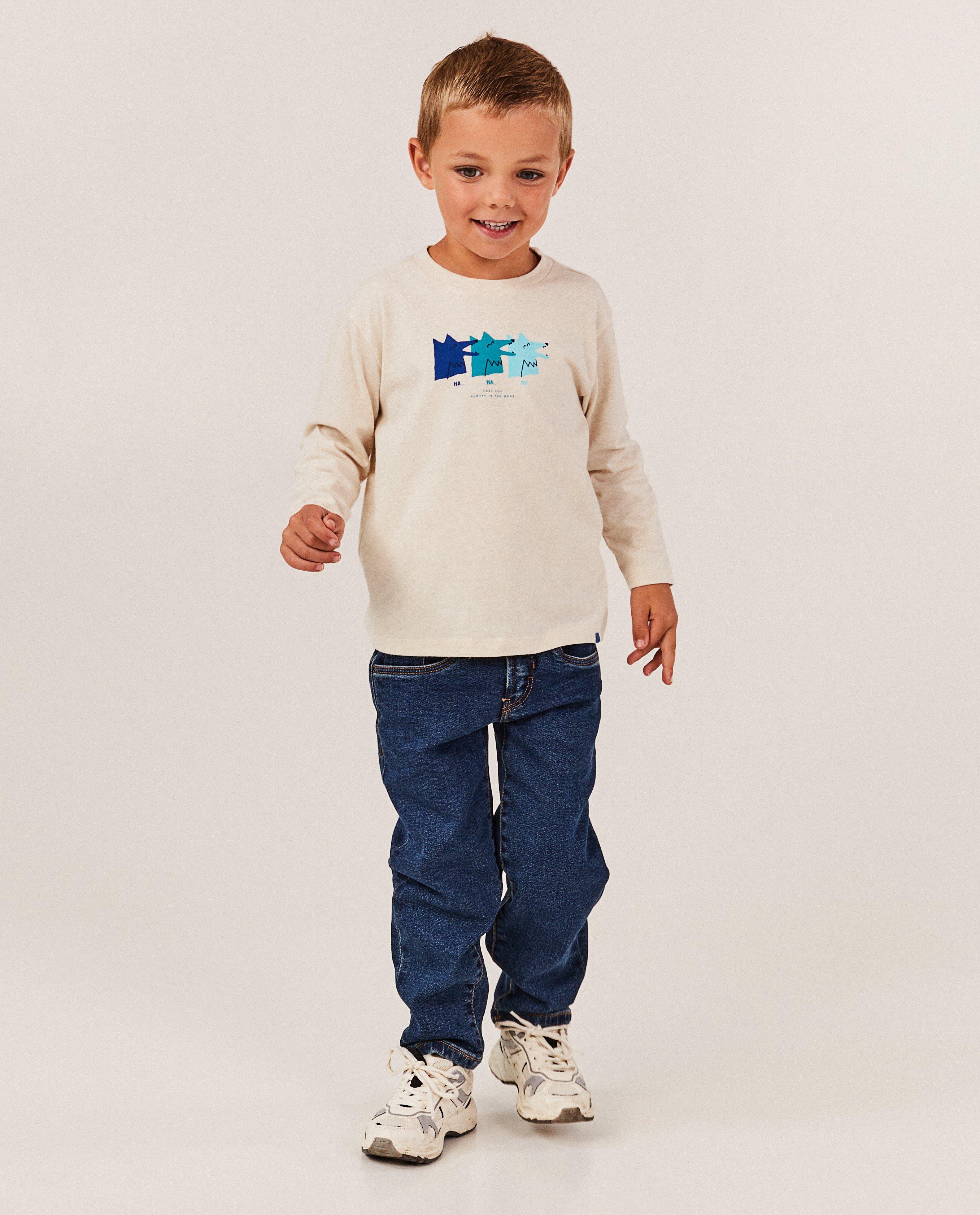 Jeans bleu, coupe baggy - null - Kidz Nation