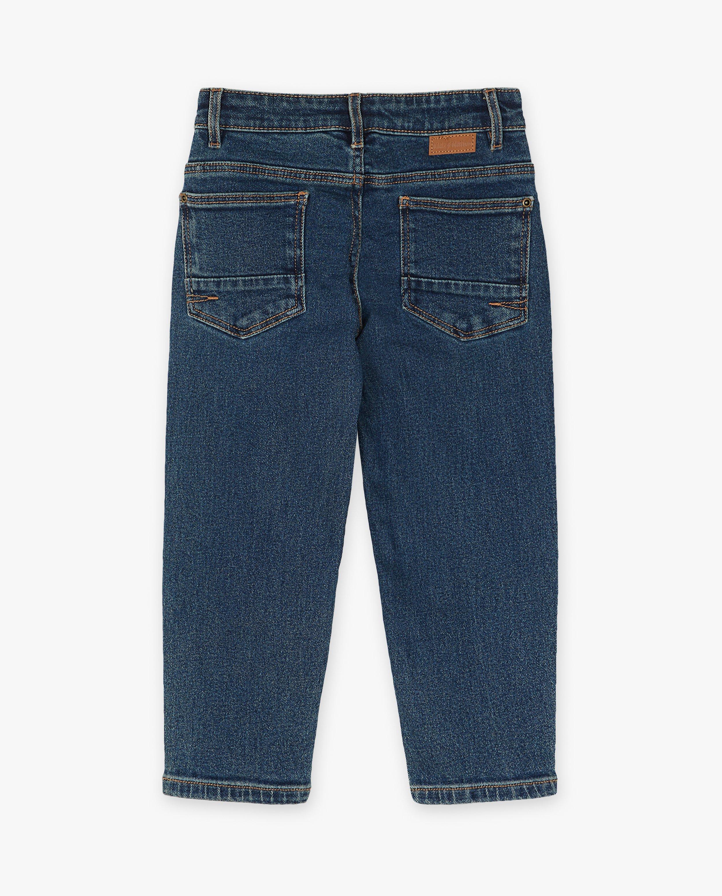 Jeans - Jeans bleu, coupe baggy