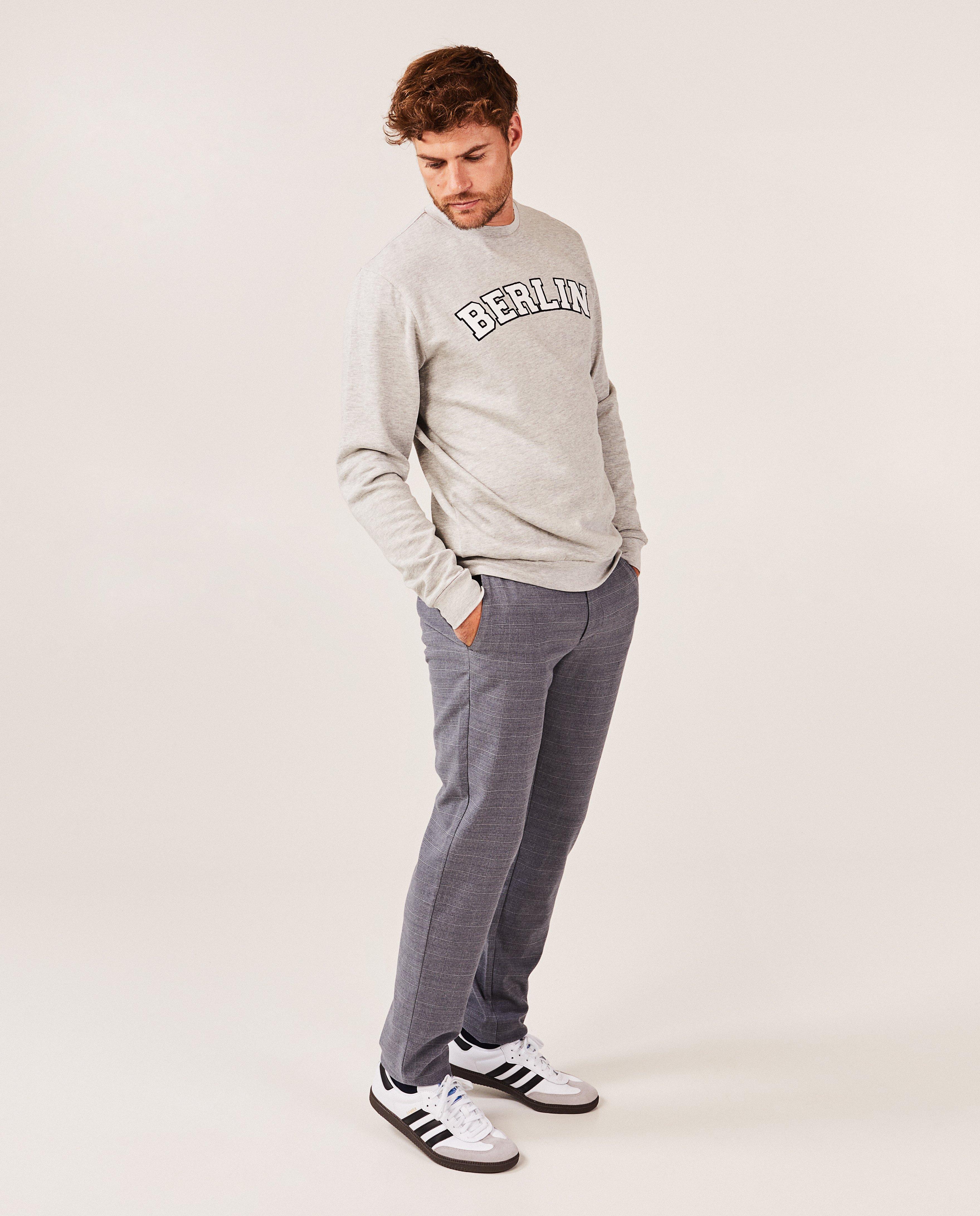 Pantalon habillé à carreaux, slim fit - null - Quarterback