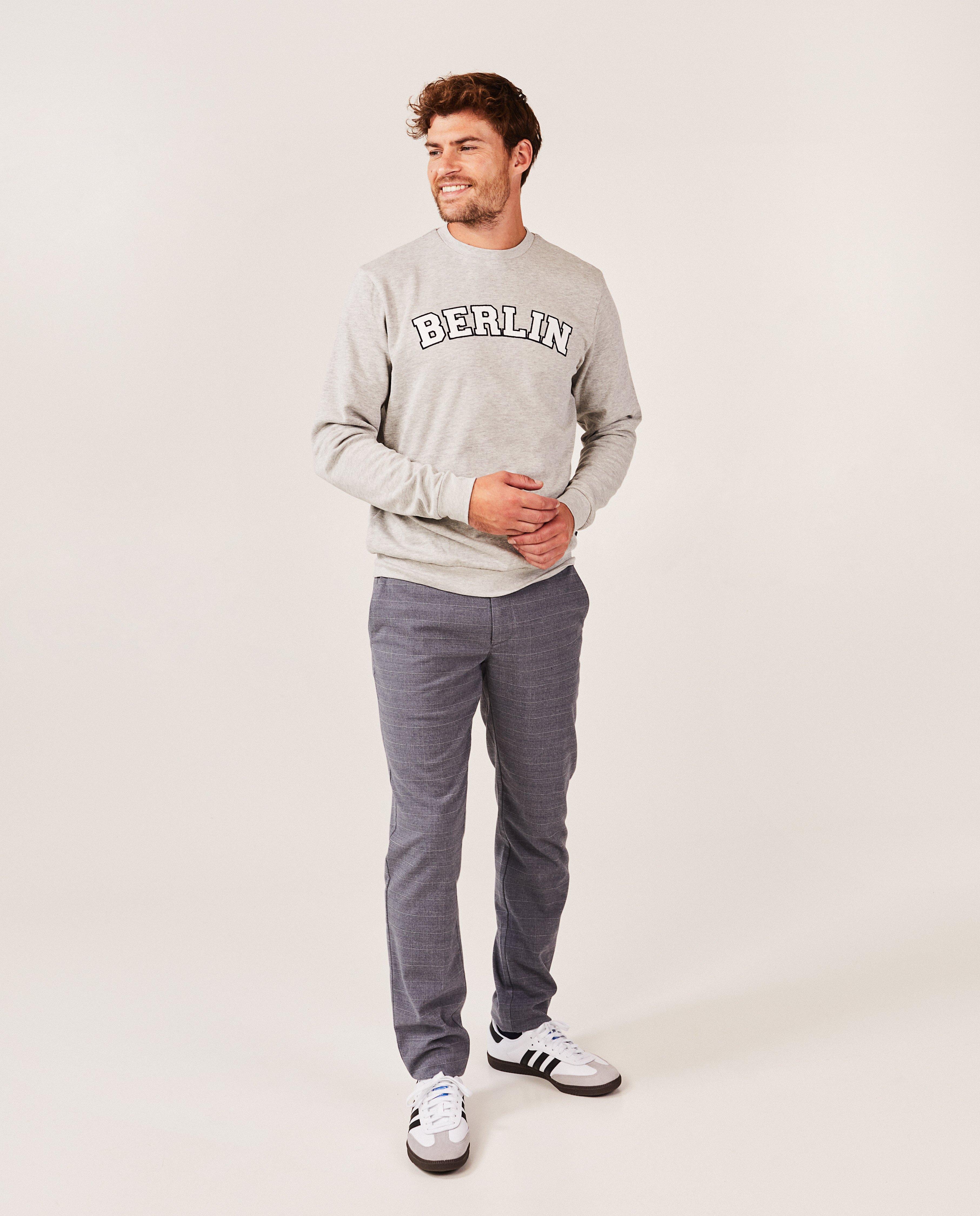 Pantalons - Pantalon habillé à carreaux, slim fit