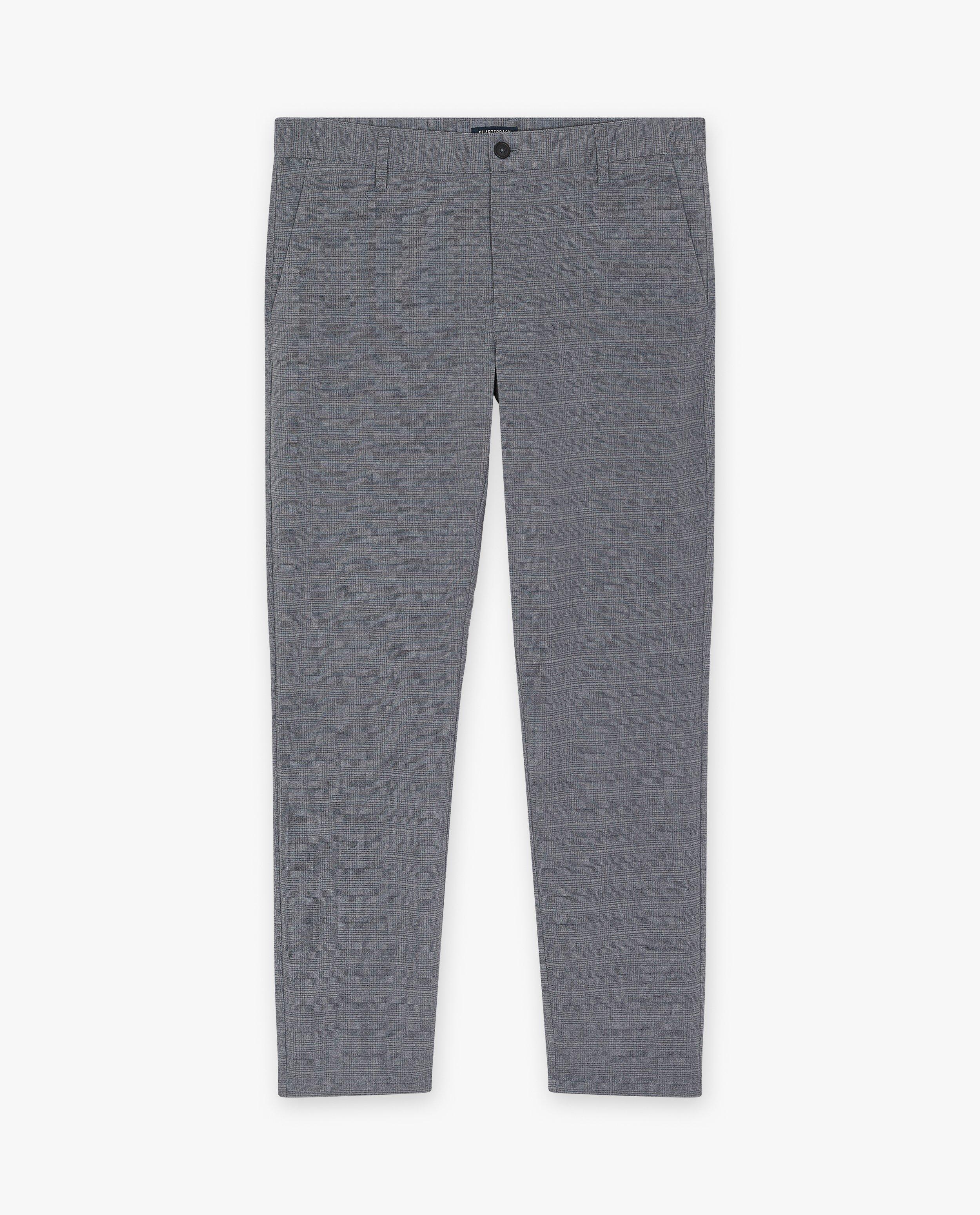 Broeken - Geklede broek met ruiten, slim fit