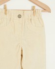 Pantalons - Pantalon beige en velours côtelé