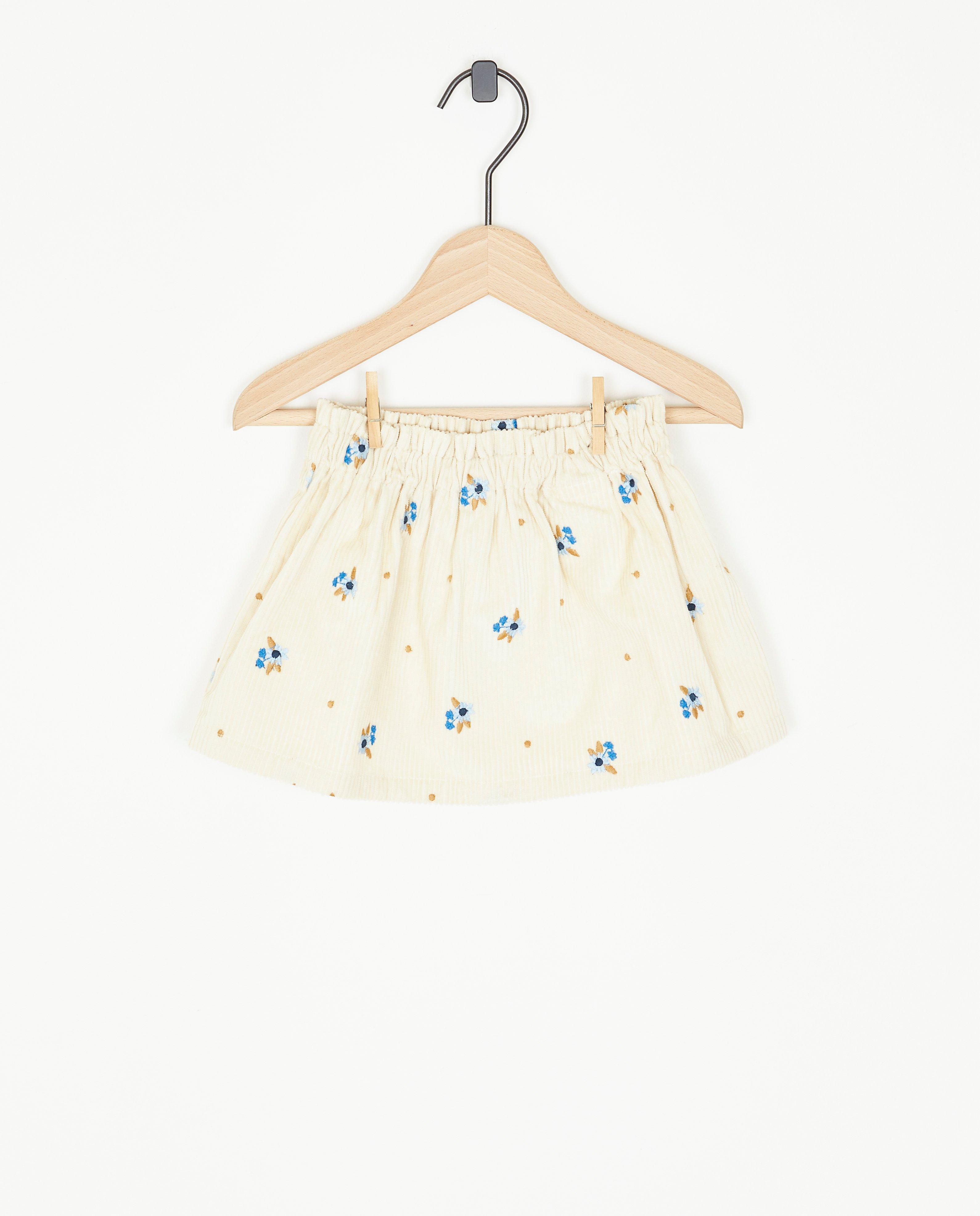 Beige rok van ribfluweel - null - Cuddles and Smiles