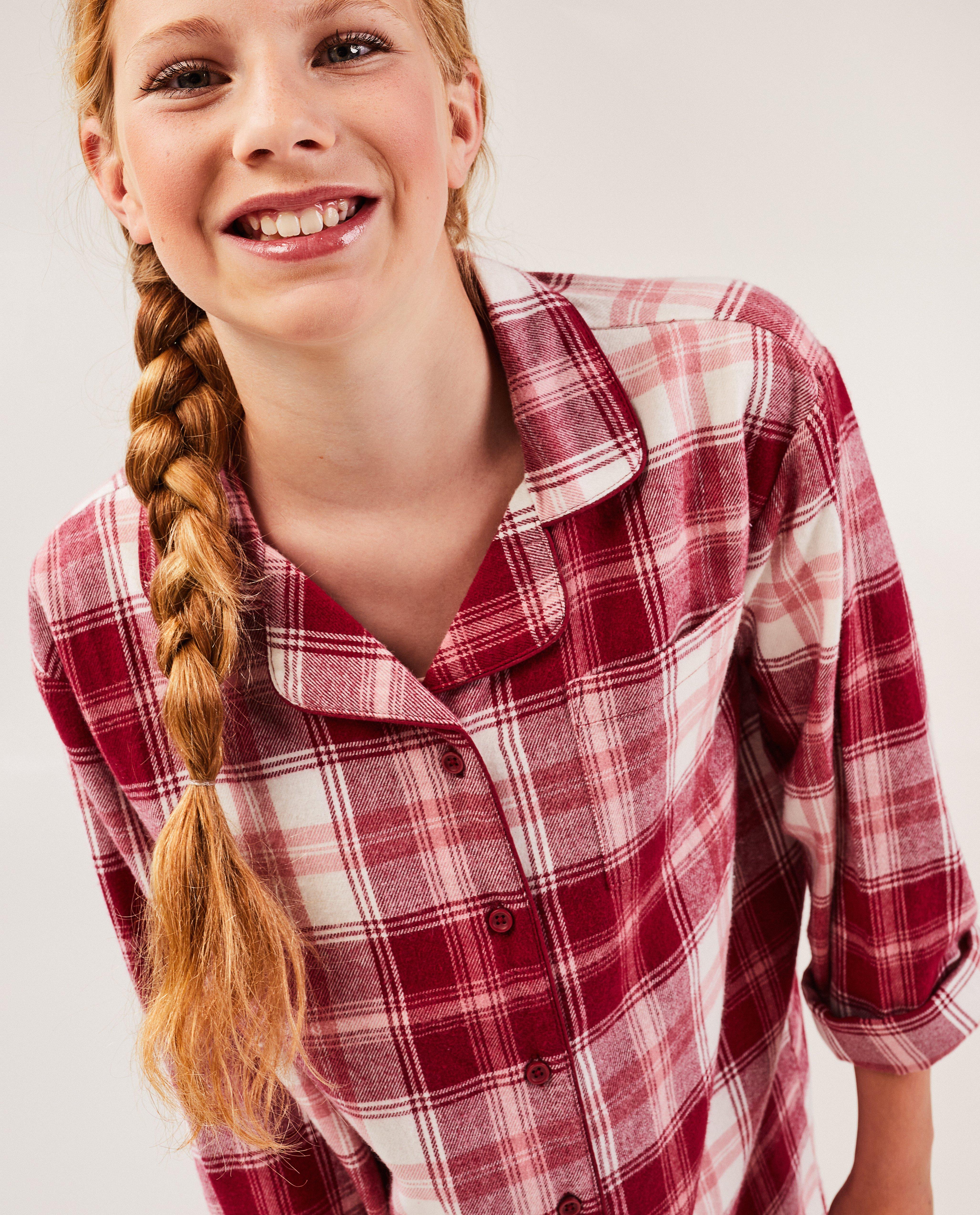 Nachtkleding - Flanellen nachthemd met ruiten