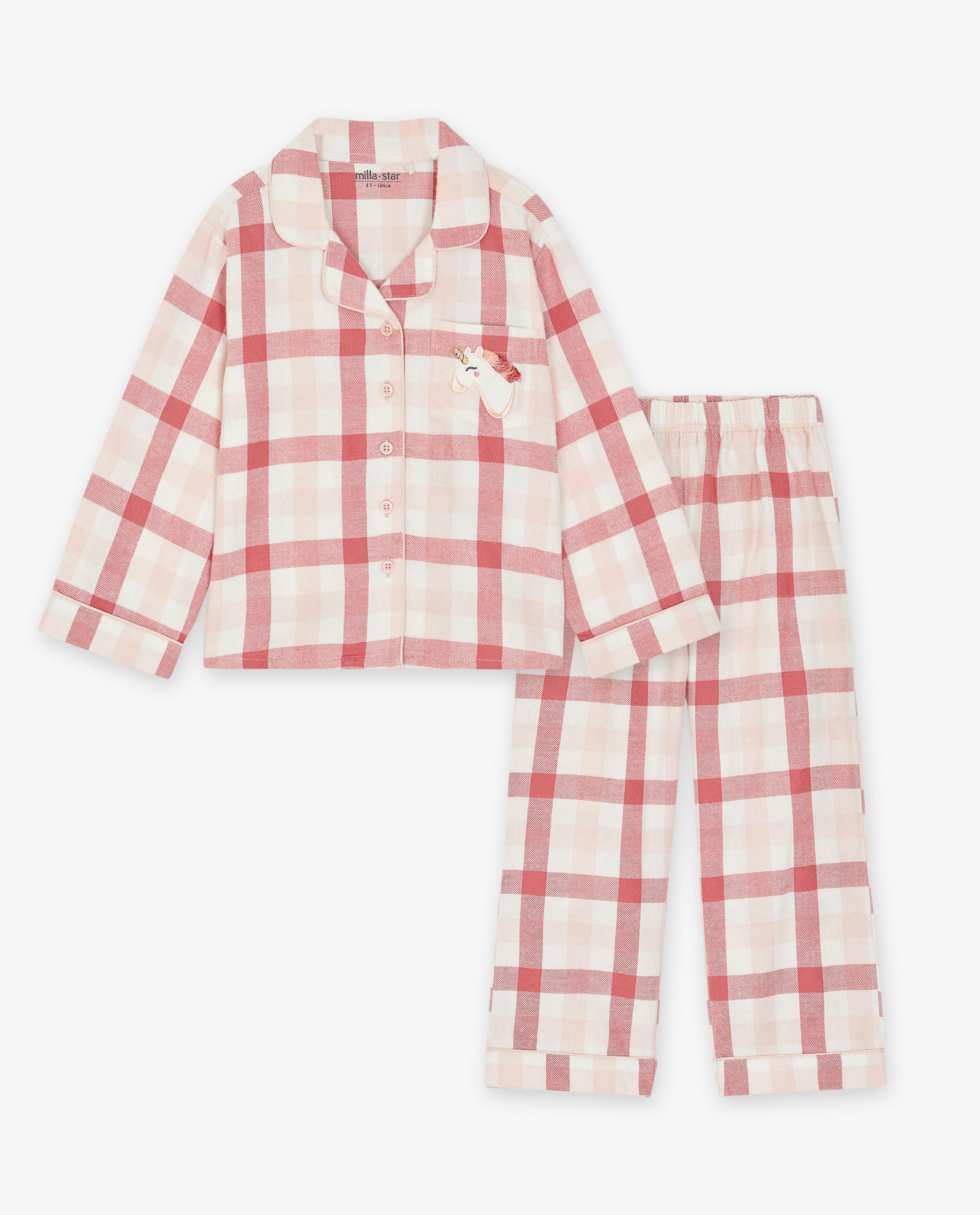 Pyjamas - Pyjama en flanelle à carreaux